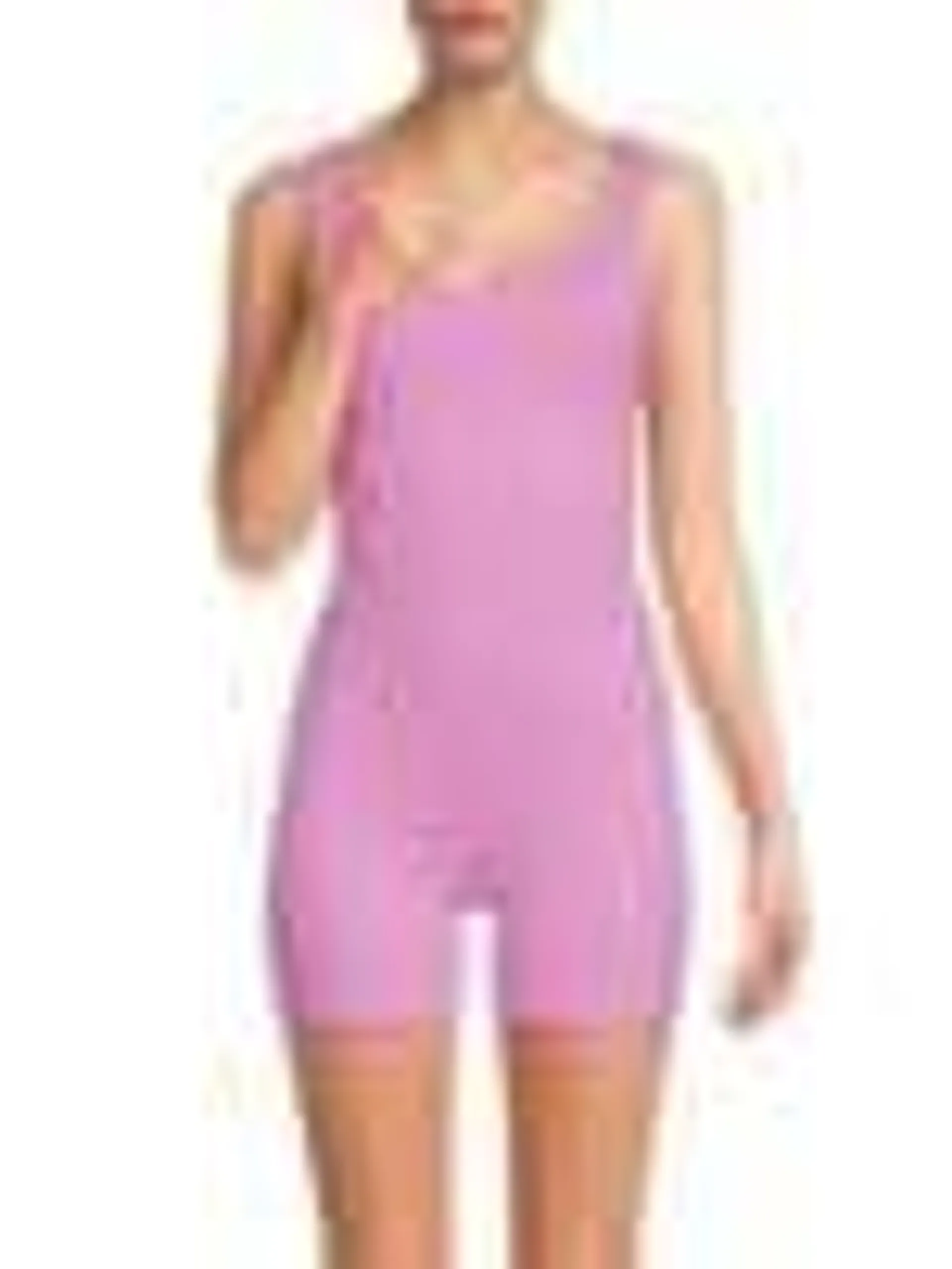 Johanna Ribbed Bike Romper