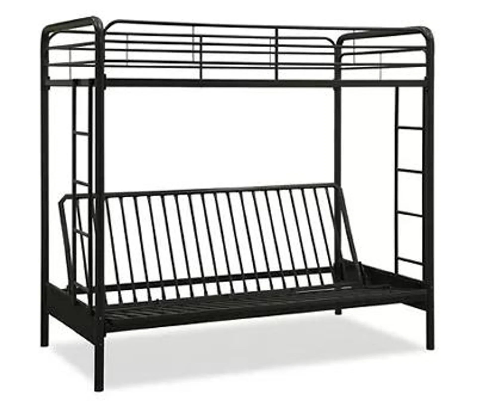 DHP Black Metal Twin-Over-Futon Bunk Bed