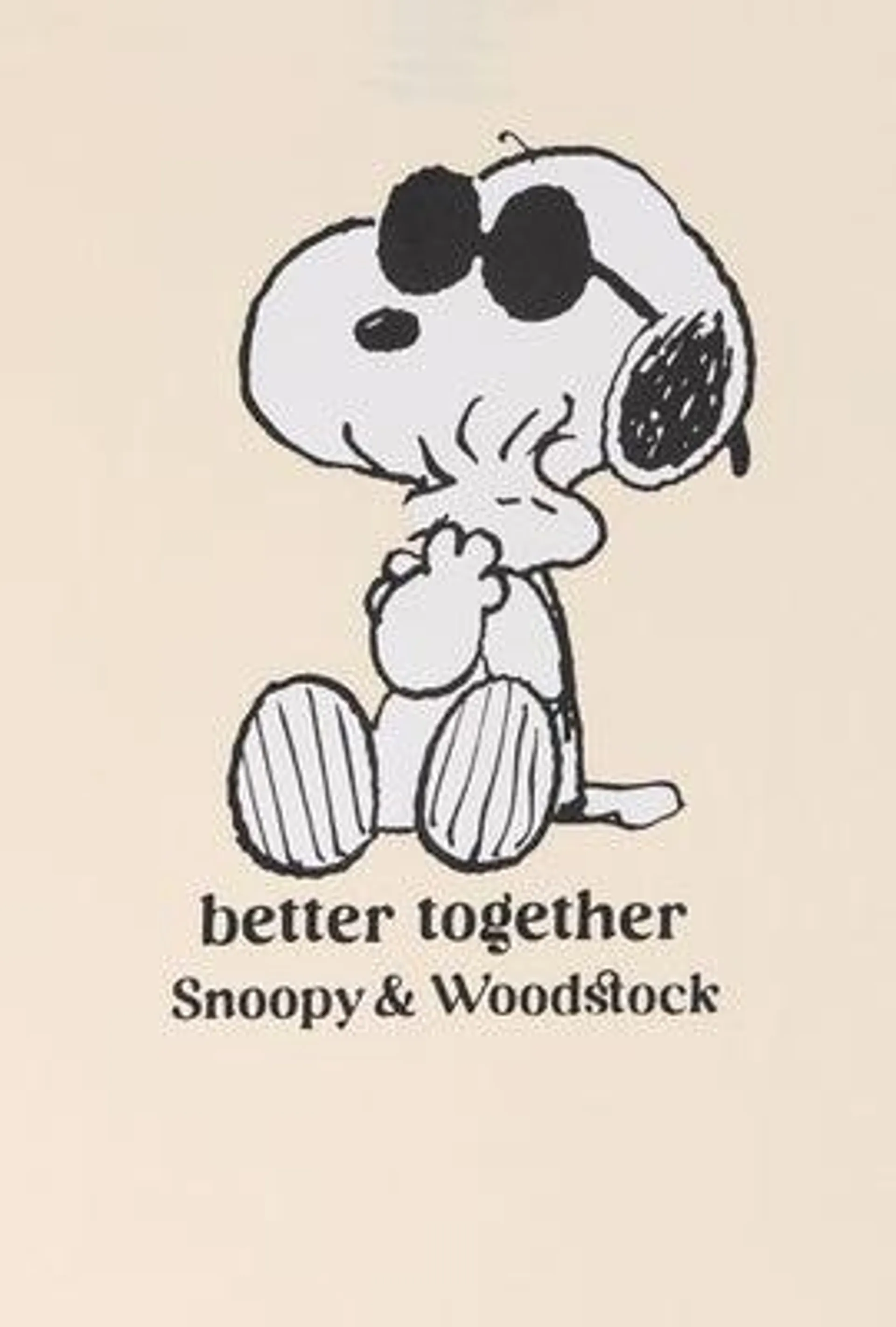 Snoopy and Woodstock Graphic Boyfriend T-Shirt