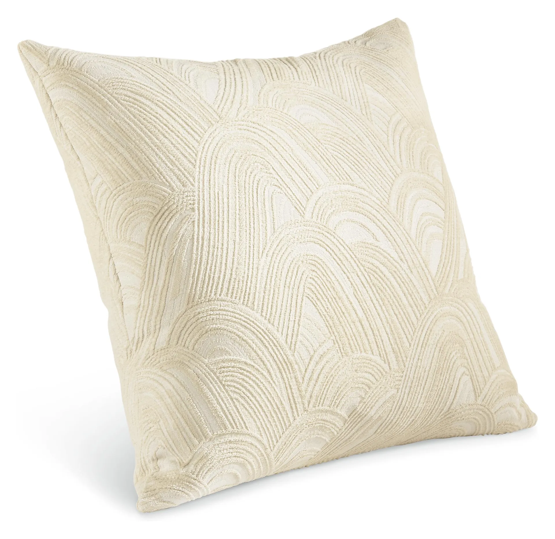 Bergman 20w 20h Throw Pillow Cover in Ivory