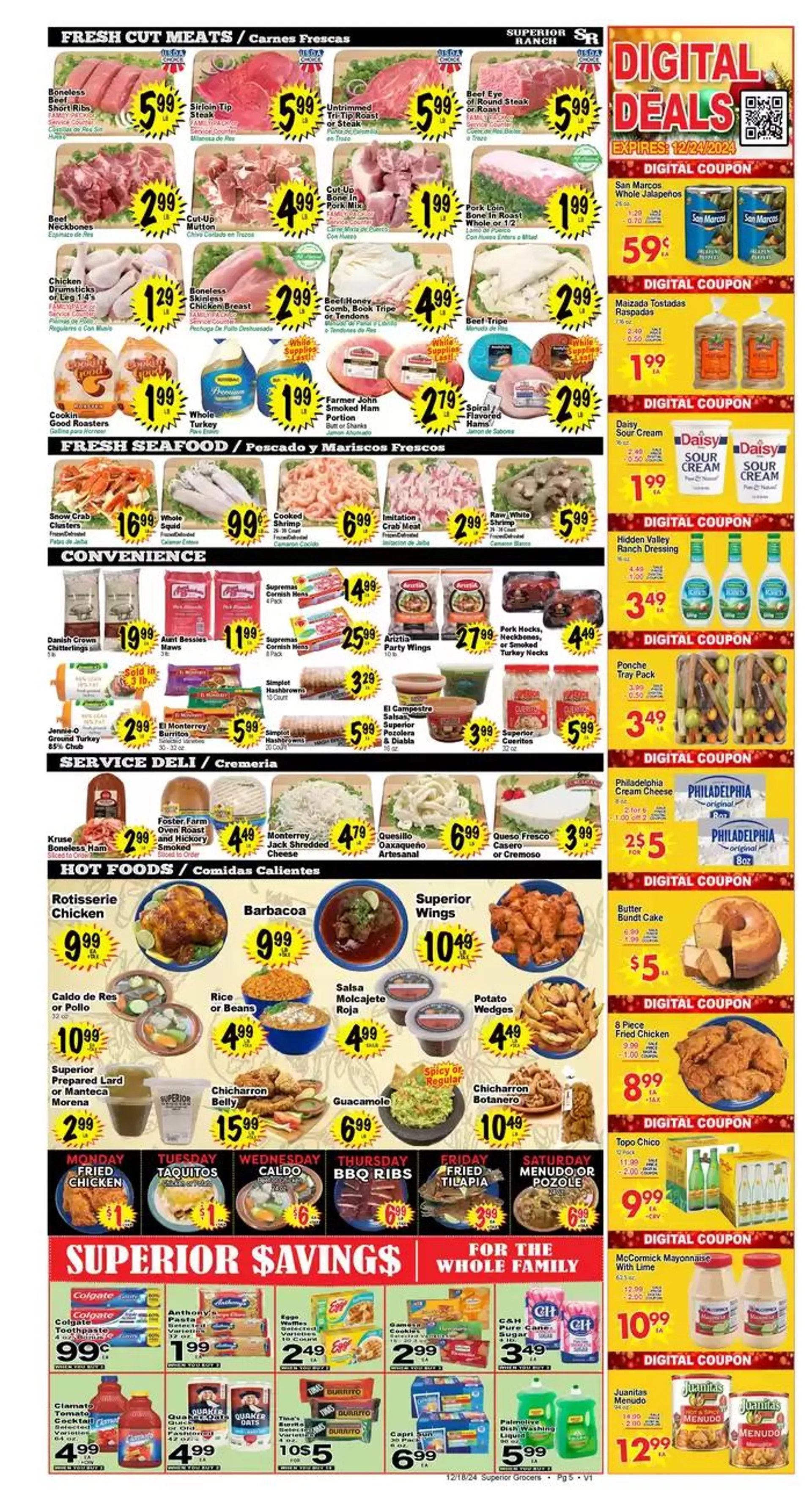 Weekly ad Weekly specials Superior Grocers from December 18 to December 24 2024 - Page 5