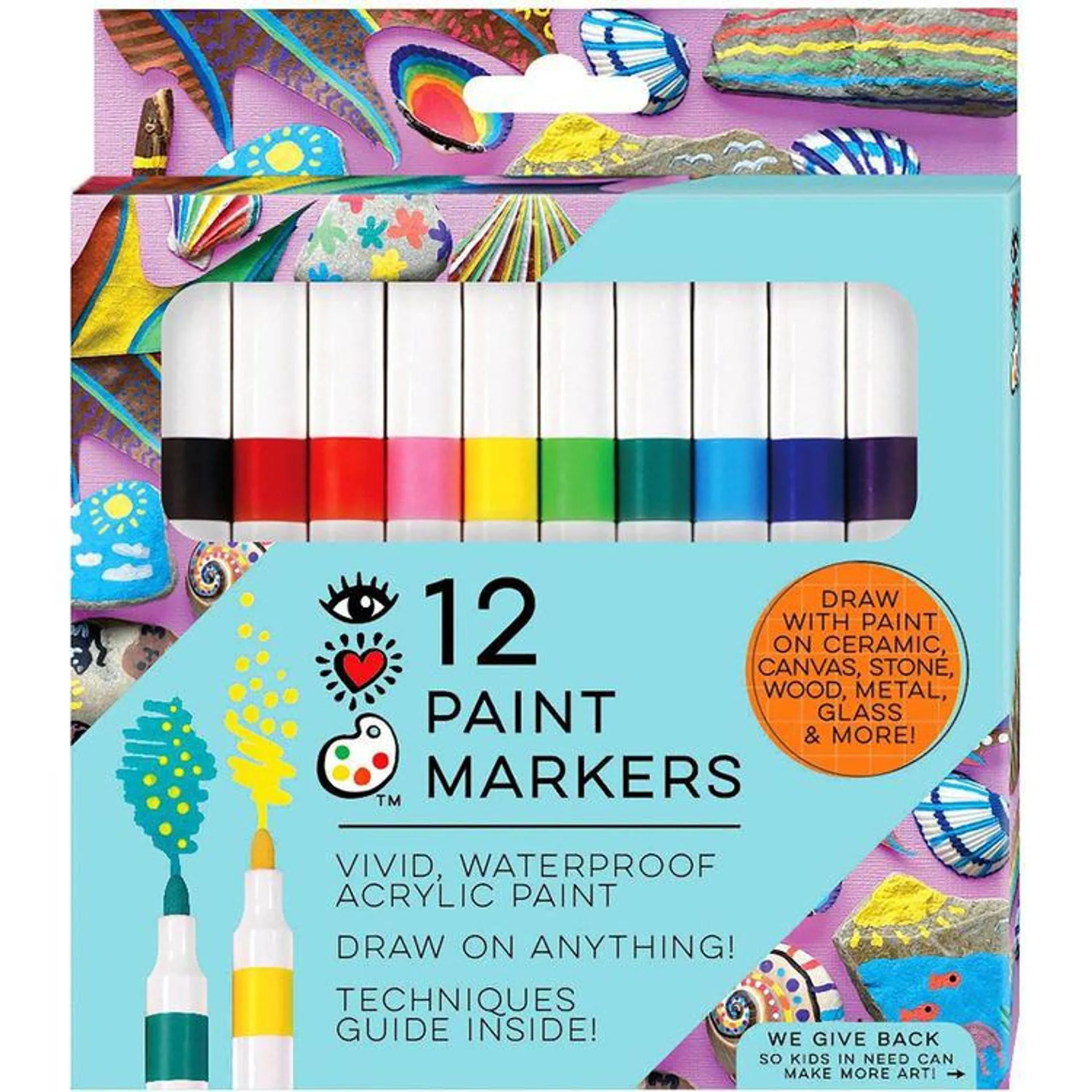 12 Acrylic Paint Markers