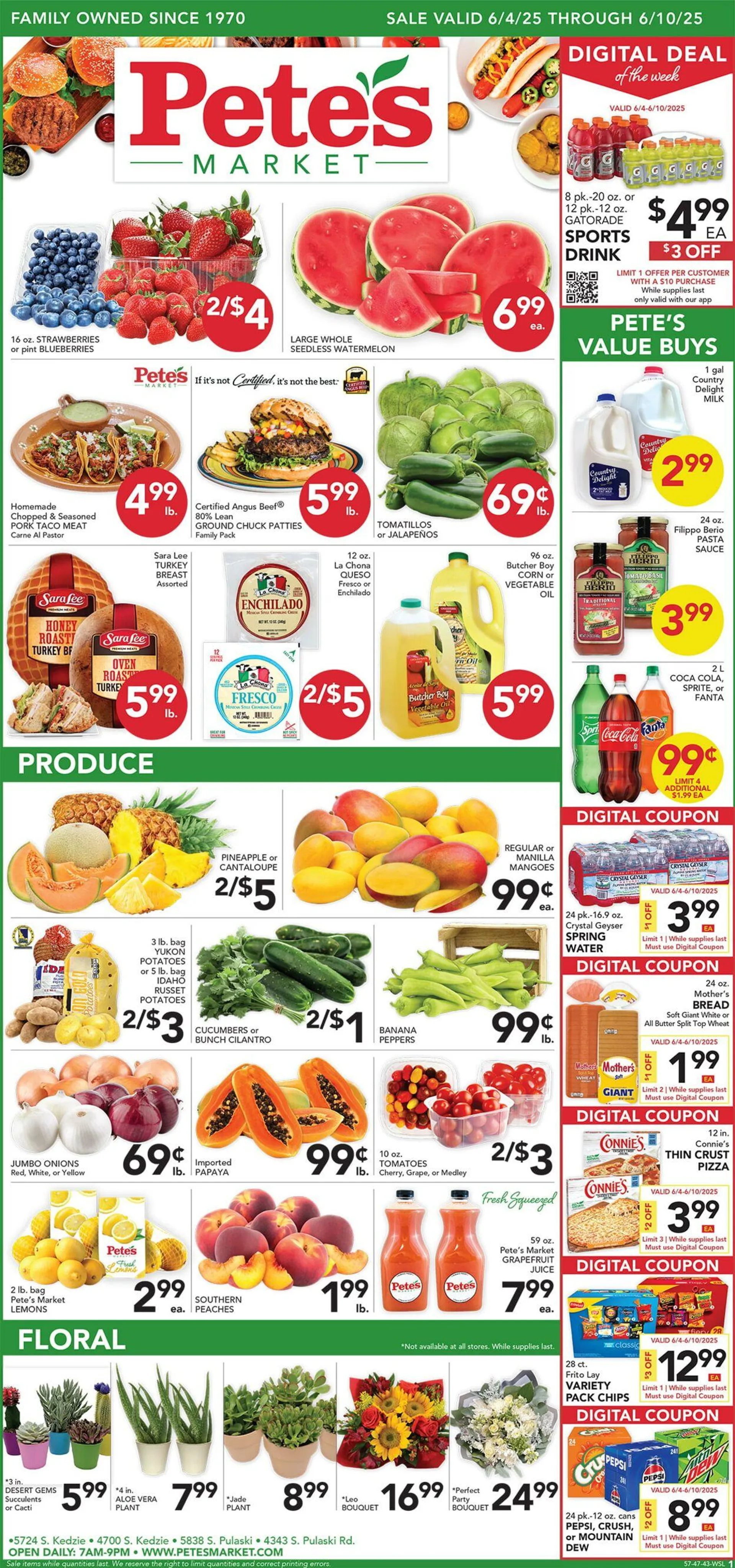 Weekly ad Pete's Fresh Market Current weekly ad from May 28 to June 3 2025 - Page 1