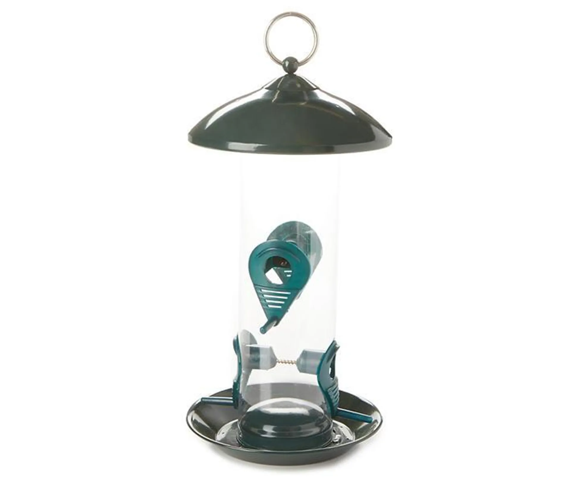 Green 4-Station Bird Feeder