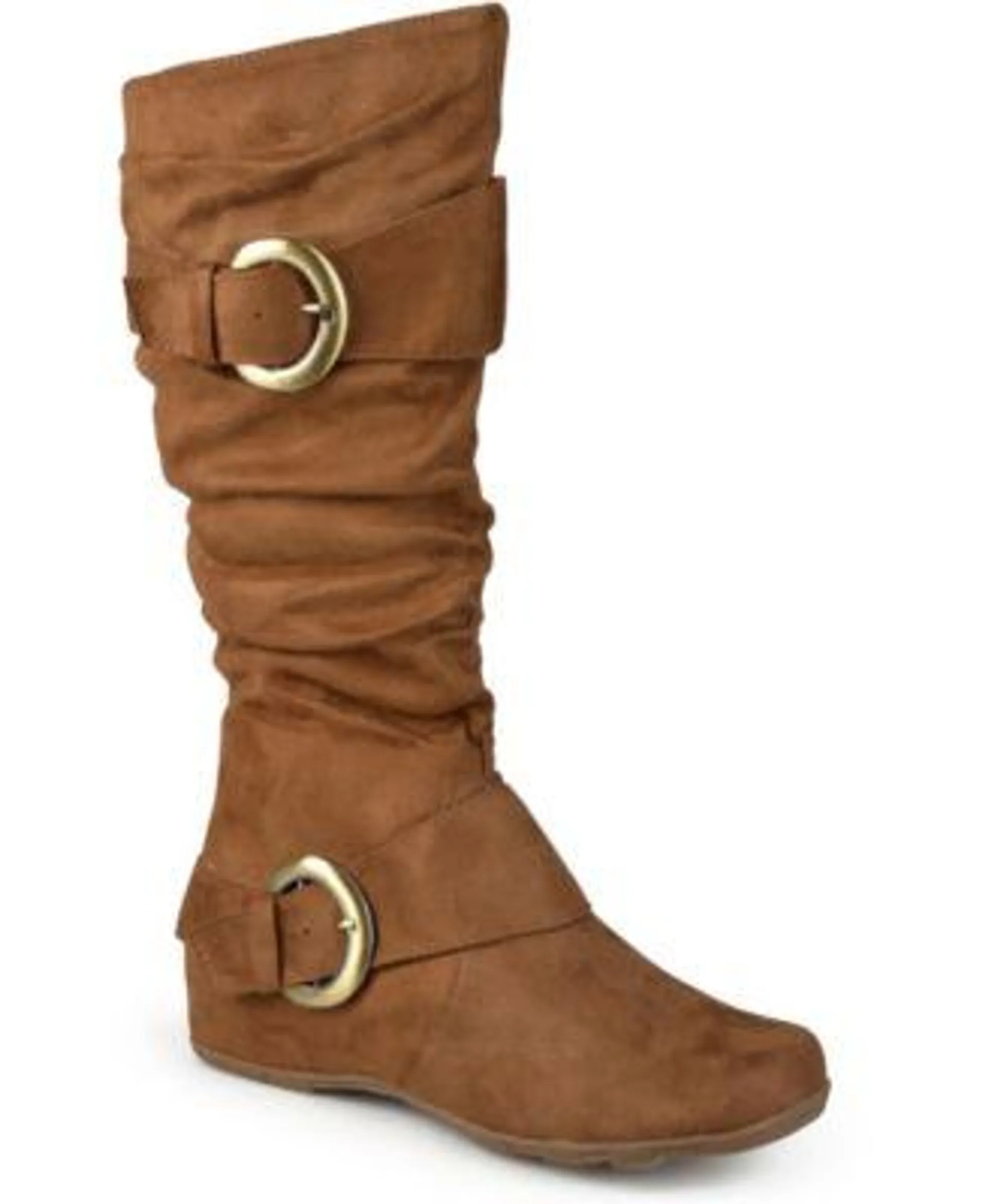 Women's Jester Rouched Buckle Mid Shaft Boots