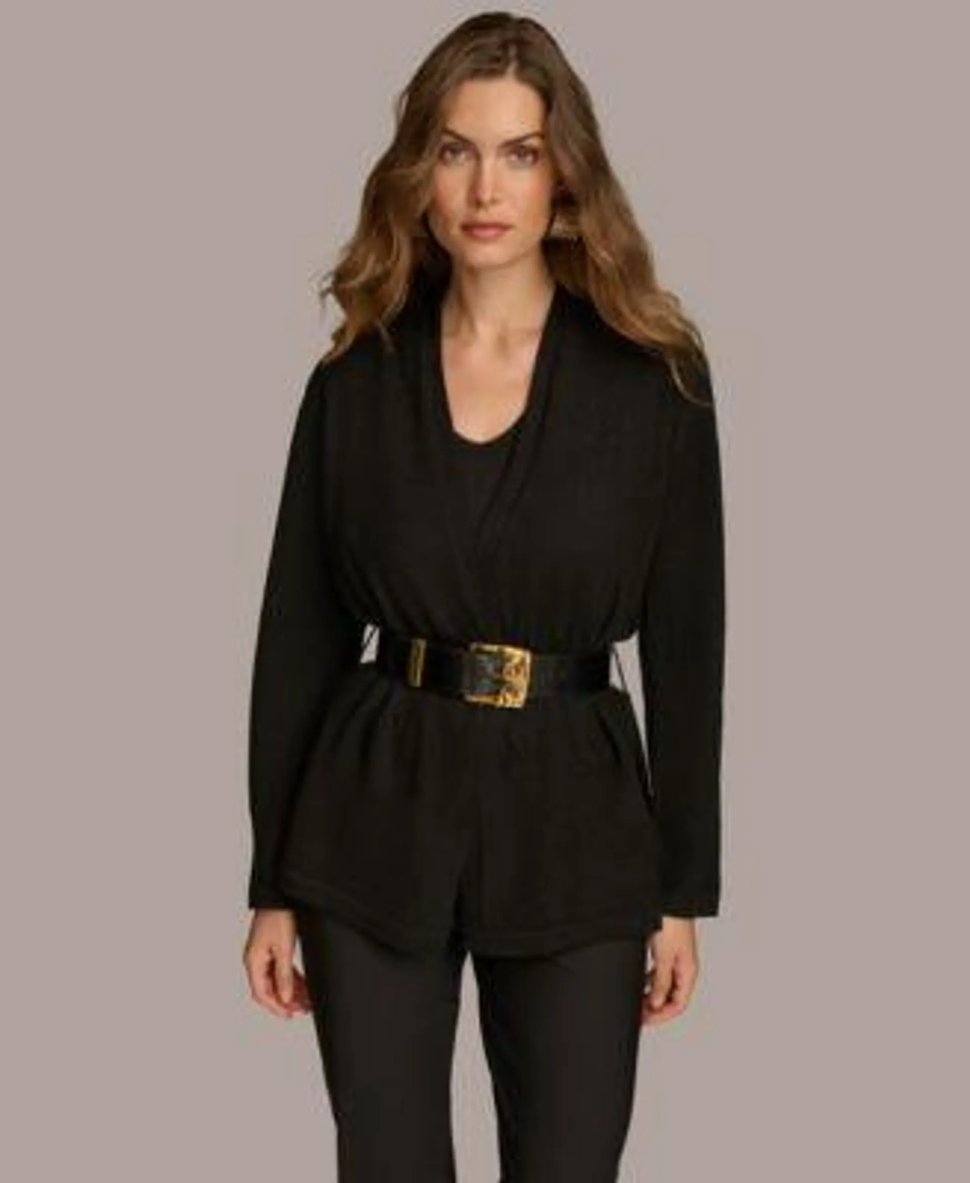 Women's Belted Cardigan