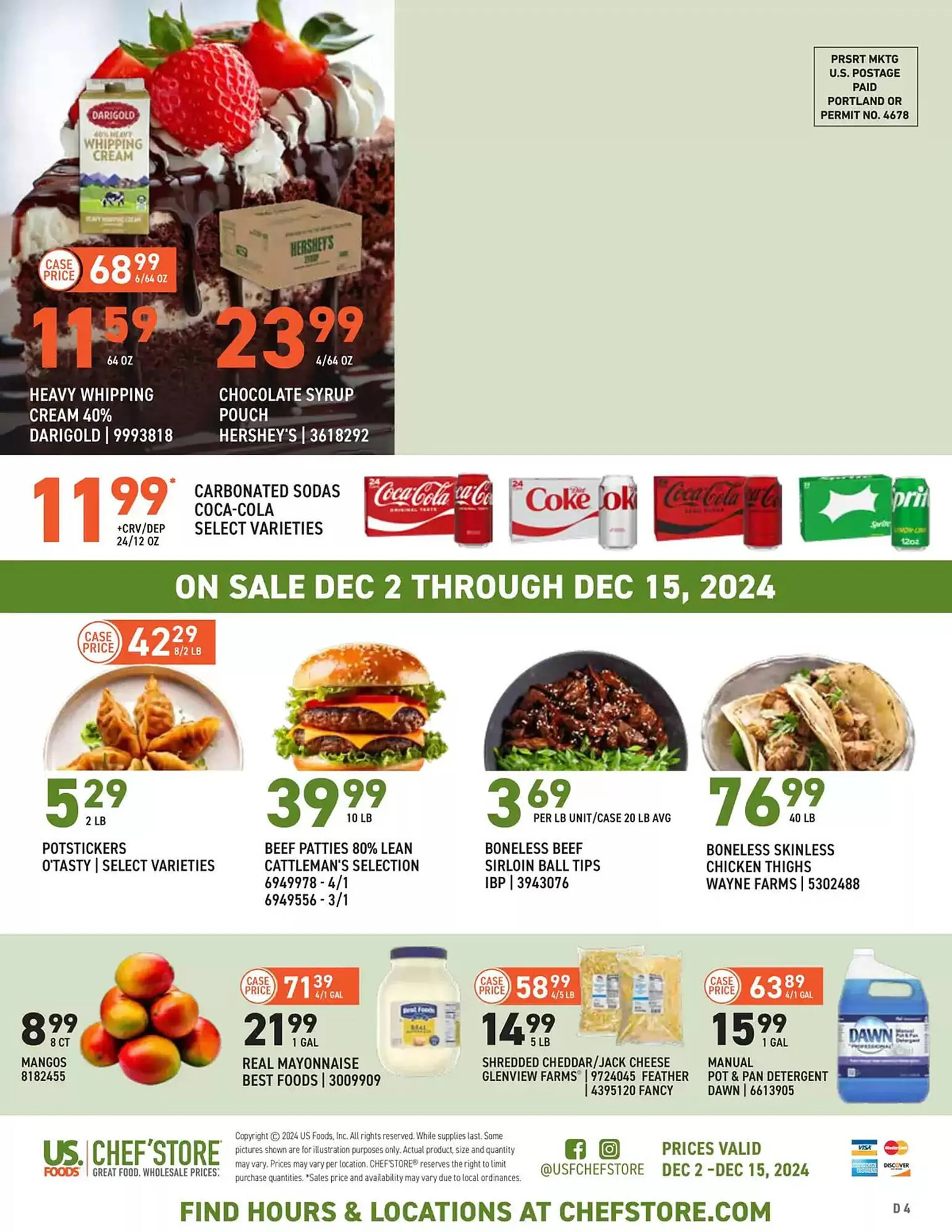 Weekly ad US Foods Chef's Store Weekly Ad from December 2 to December 15 2024 - Page 4