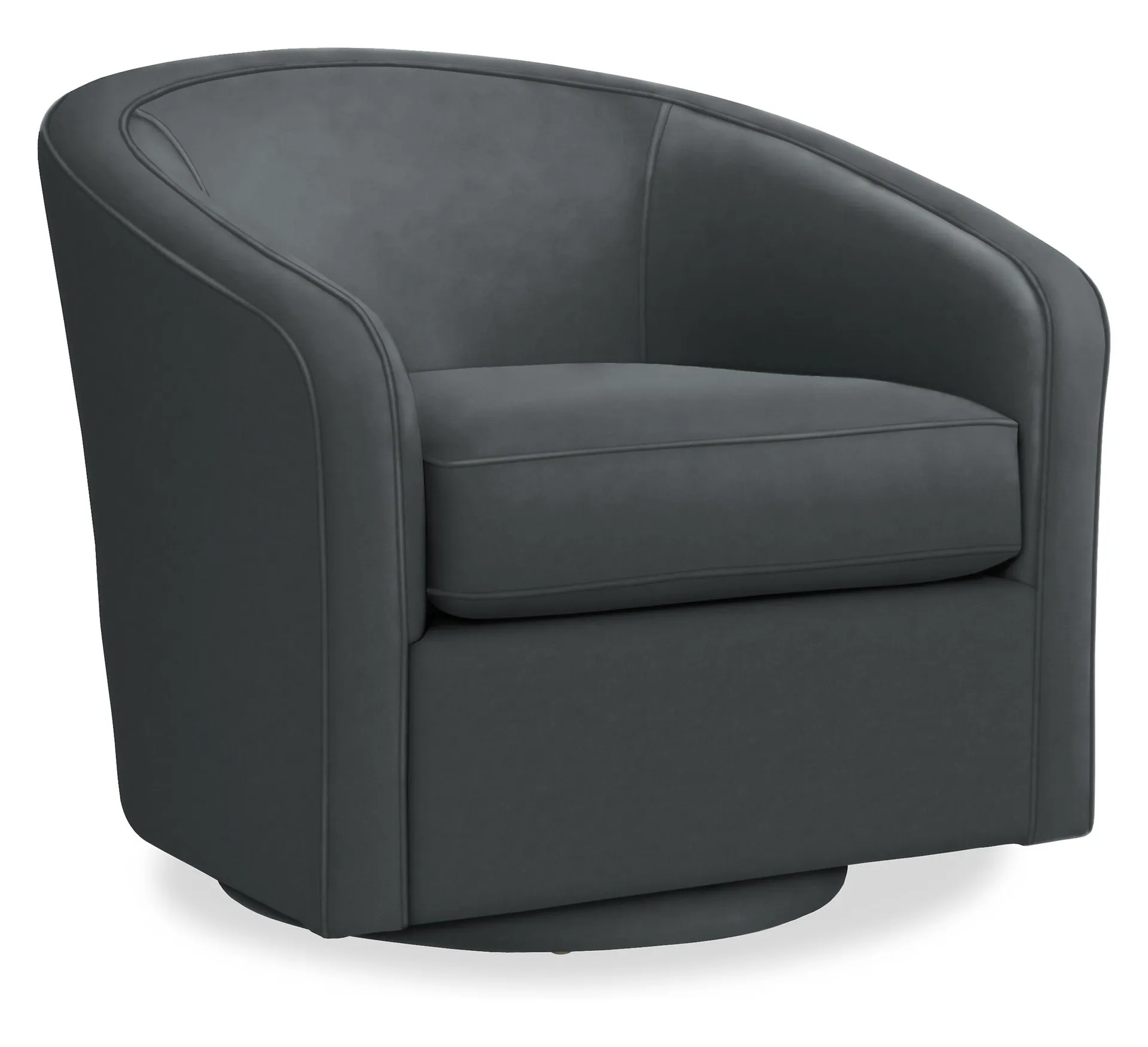 Amos Swivel Chair in Vance Charcoal