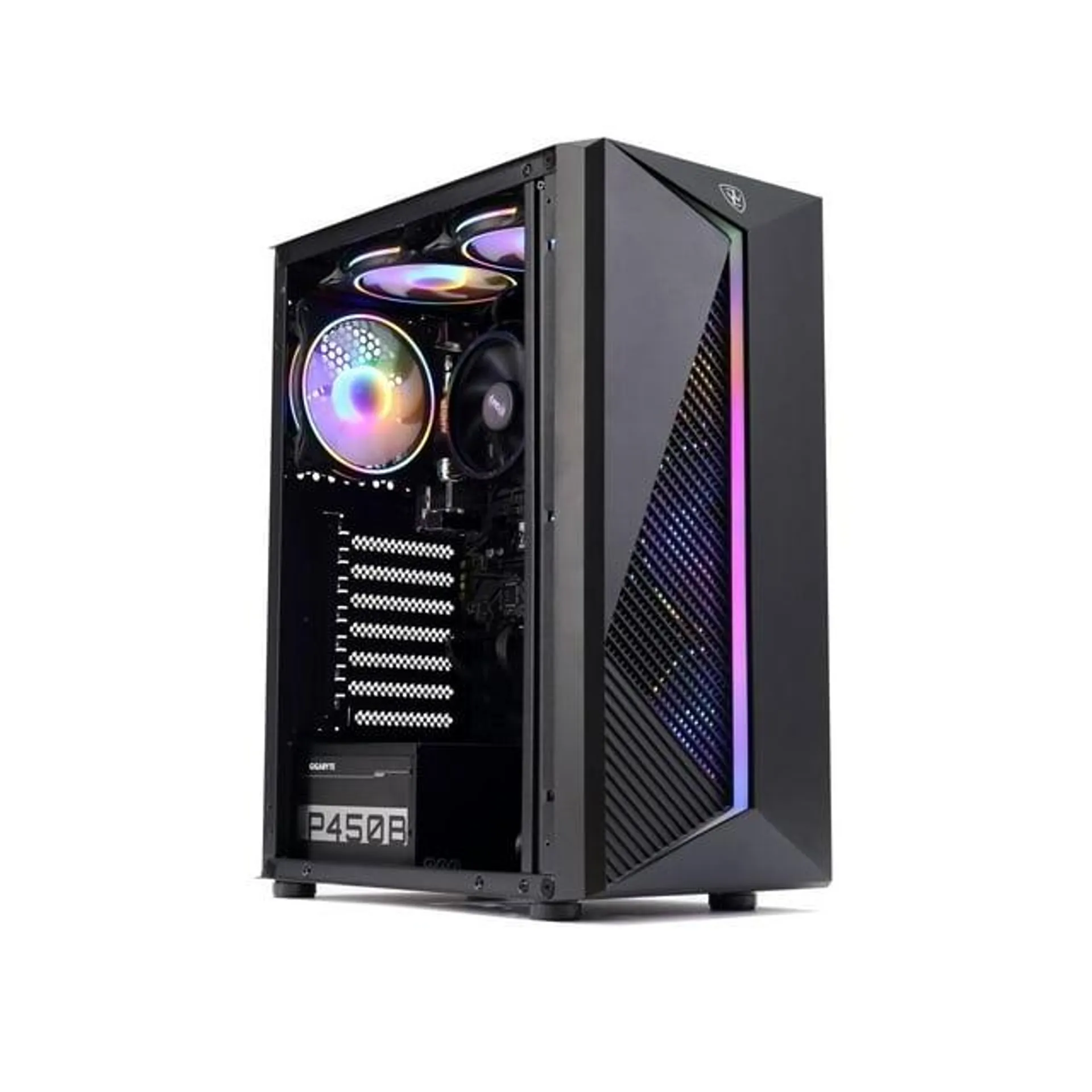 MXZ Gaming PC Desktop Computer, AMD Ryzen 5 5600G 3.6GHz,16GB DDR4, NVME 500GB SSD, 6RGB Fans, Wifi,Win 11 Ready,Gamer Desktop Computer,New