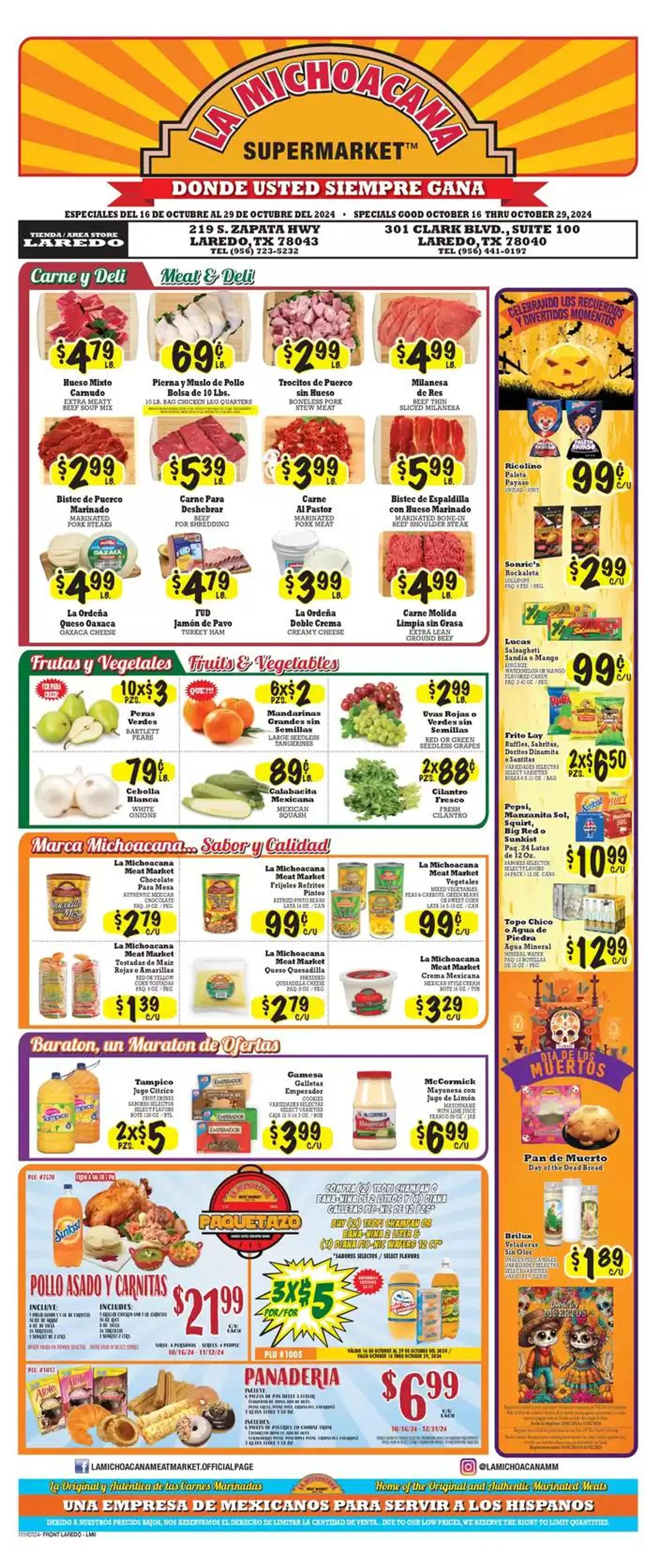 Weekly ad Exclusive deals for our customers from October 16 to October 30 2024 - Page 1