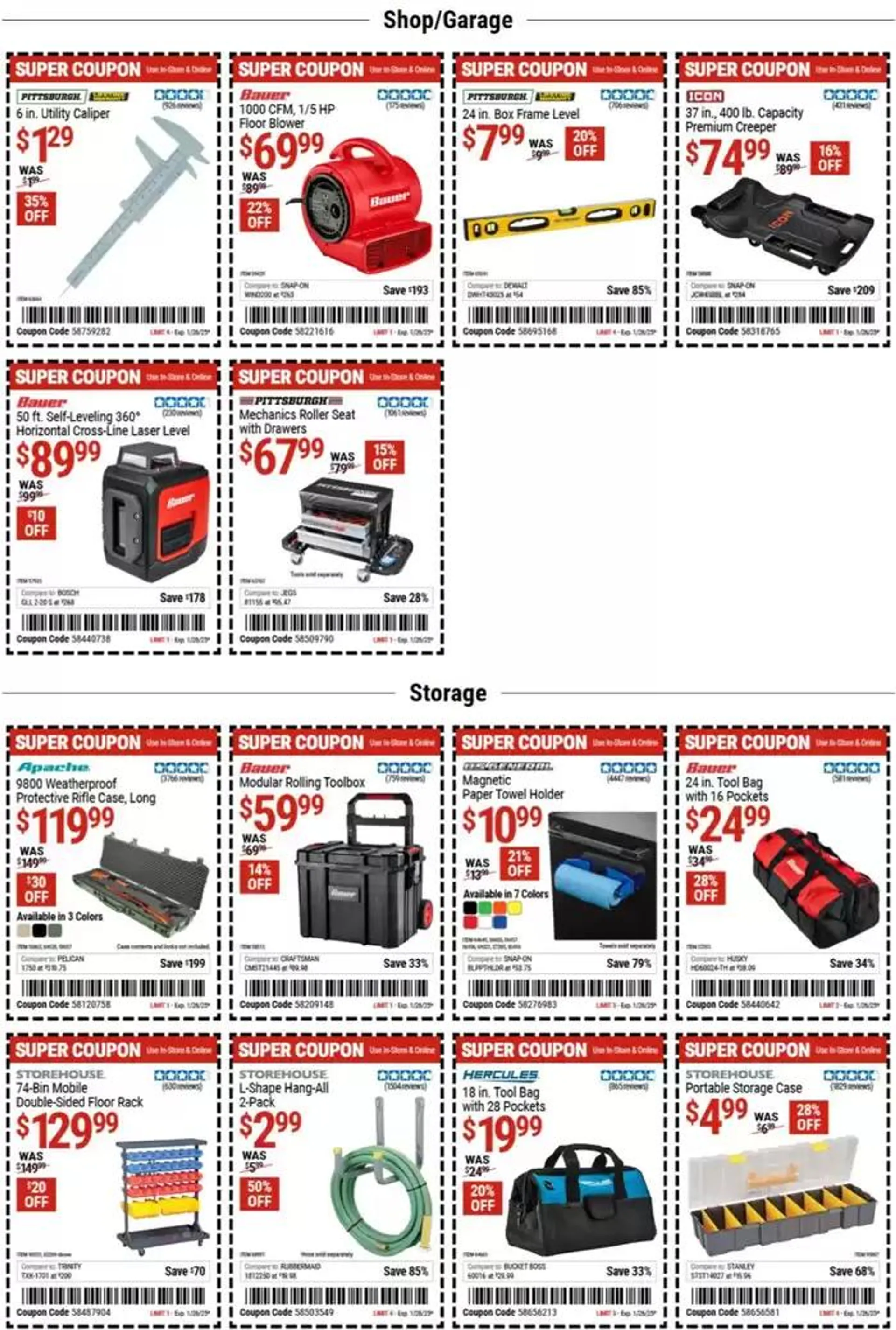 Weekly ad Harbor Freight Tools weekly ad from January 13 to January 20 2025 - Page 7