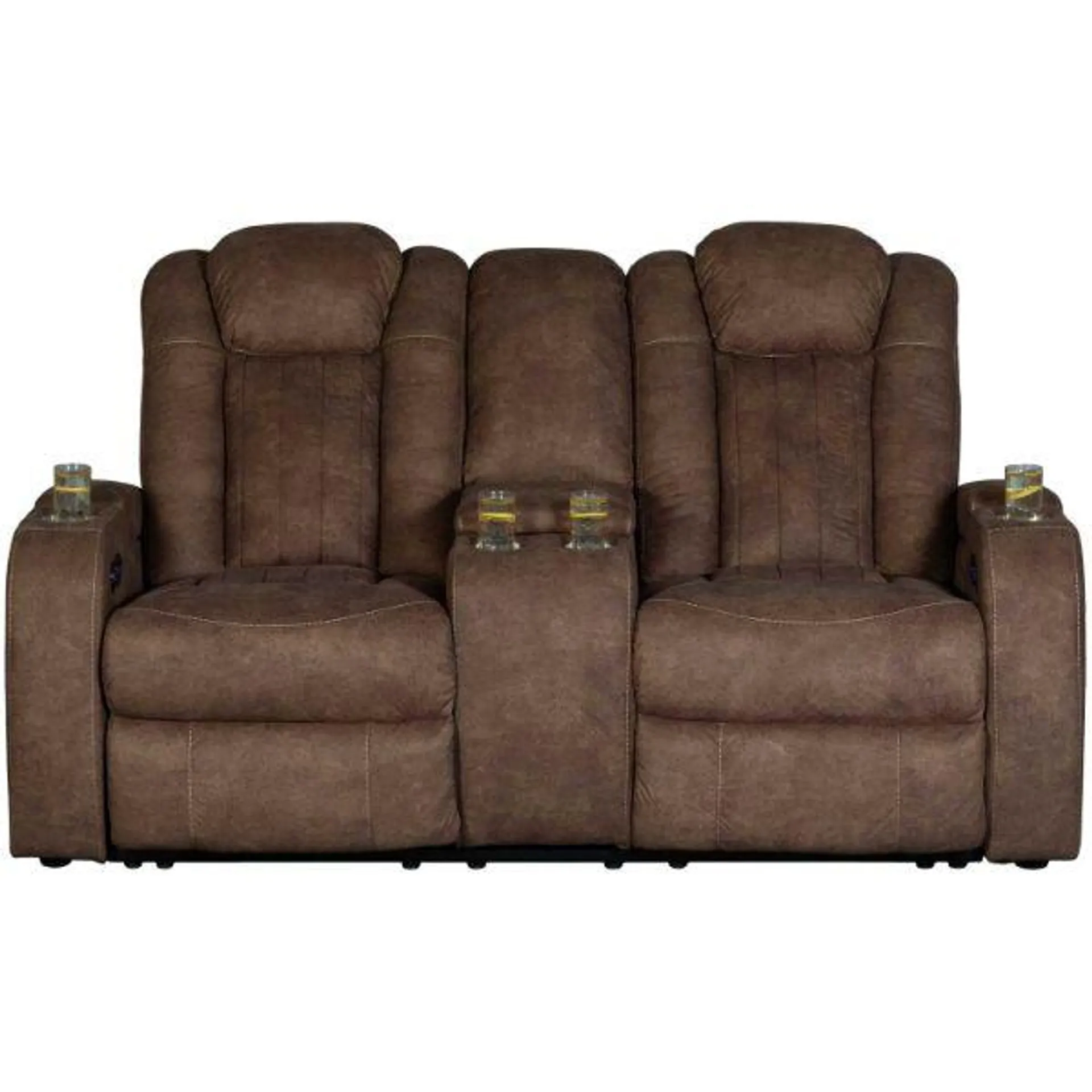 Wolfridge Dual Power Recline Console Loveseat