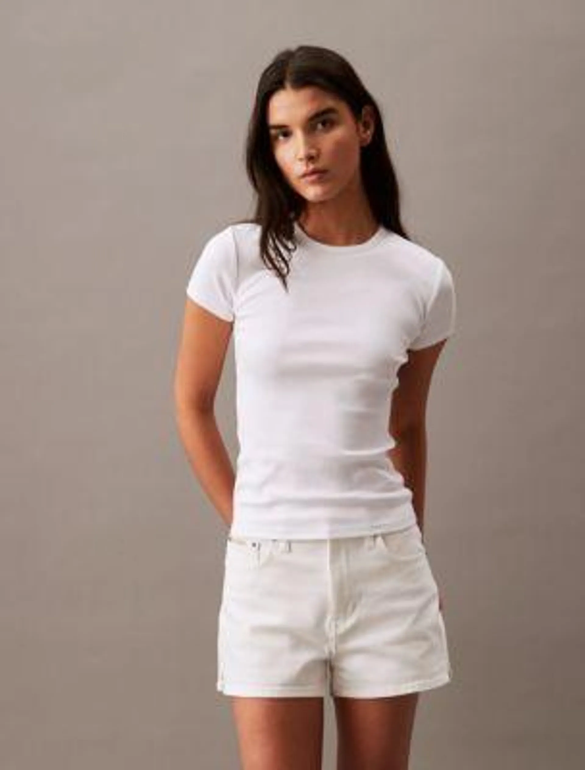 Cotton Contour Rib T-Shirt