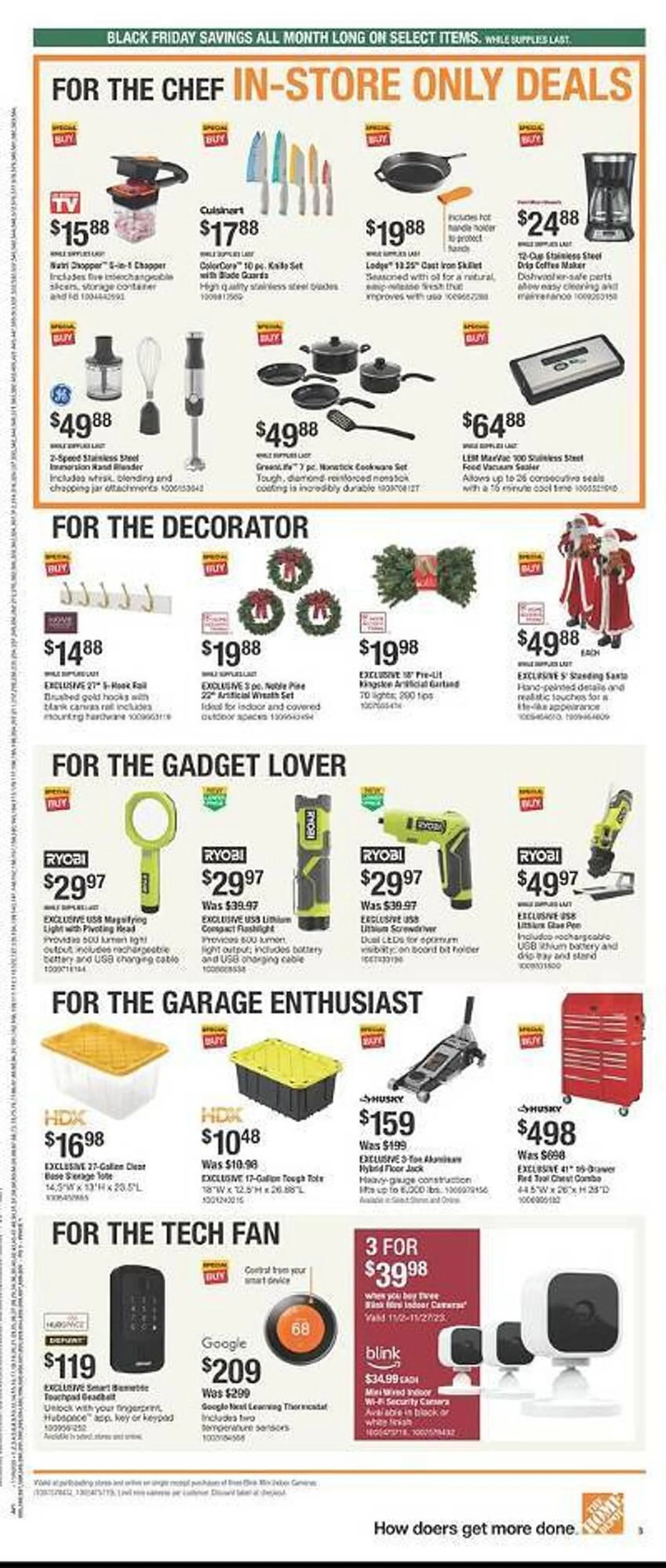 Weekly ad The Home Depot Catalog from November 13 to November 20 2023 - Page 3