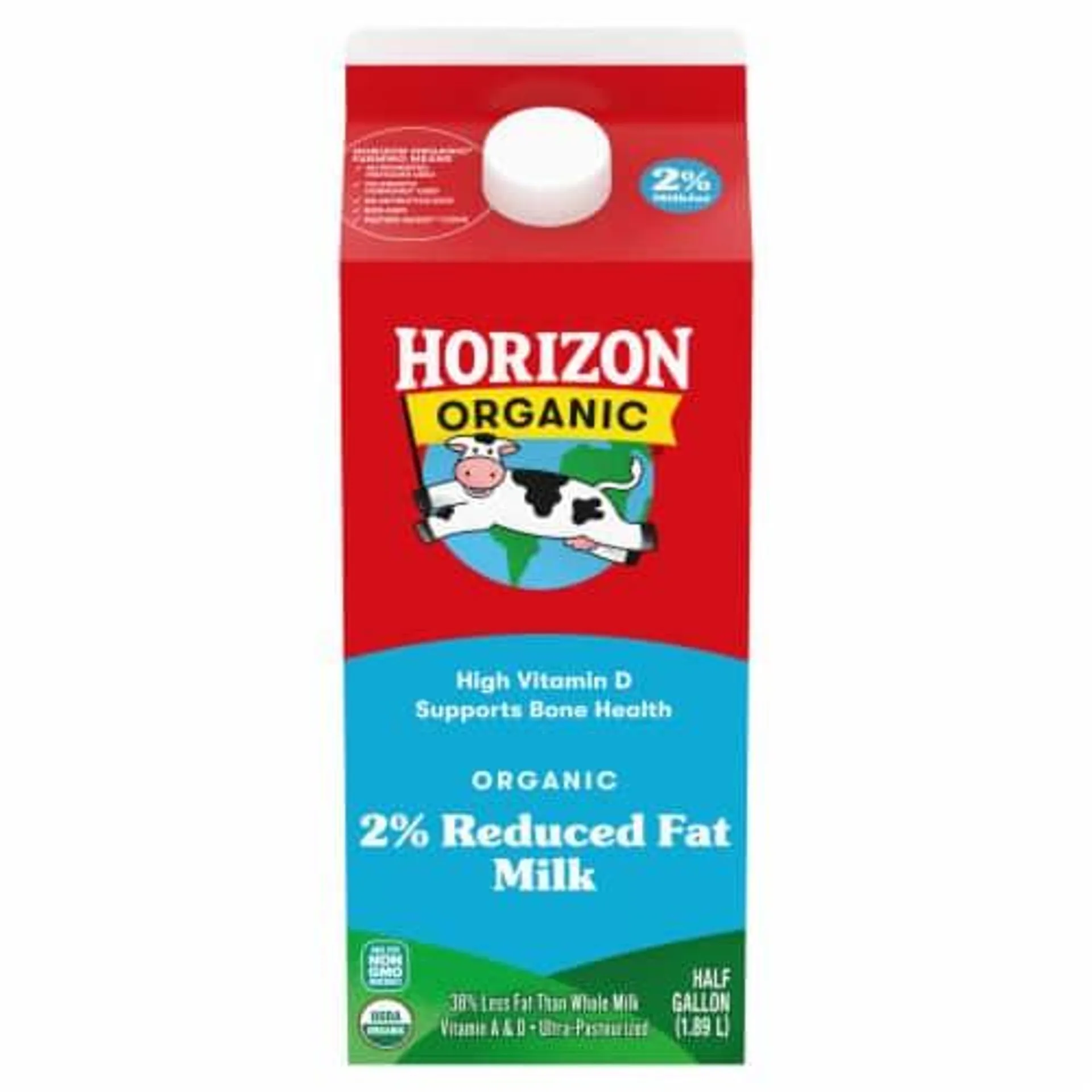 Horizon Organic 2% Reduced Fat Milk Half Gallon