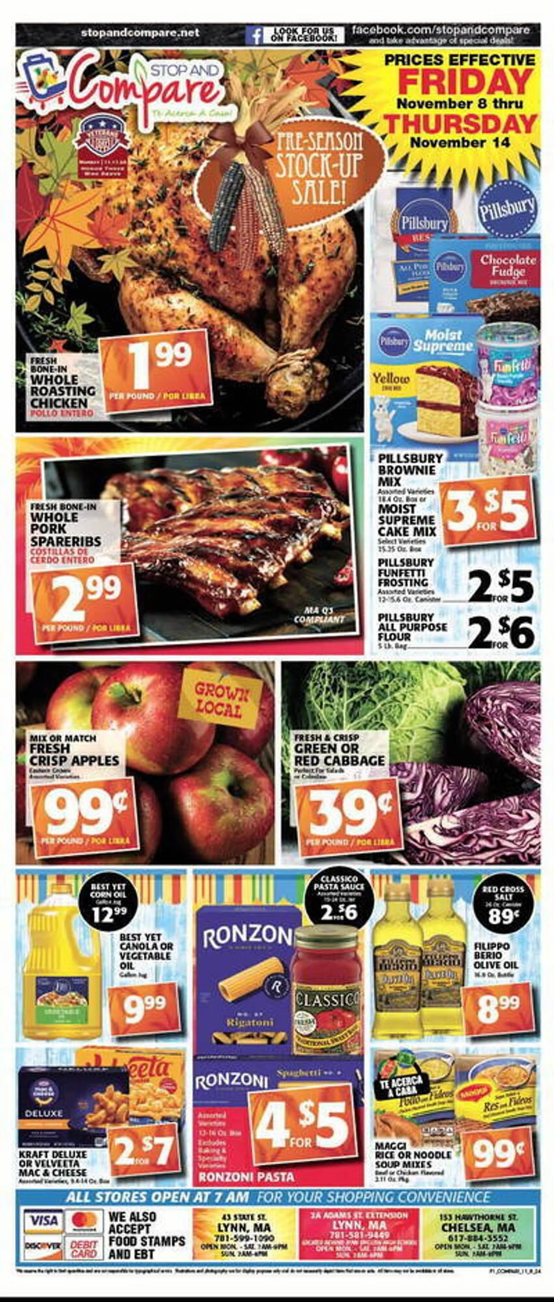 Weekly ad Stop and Compare Markets Weekly Ad from November 8 to November 14 2024 - Page 1