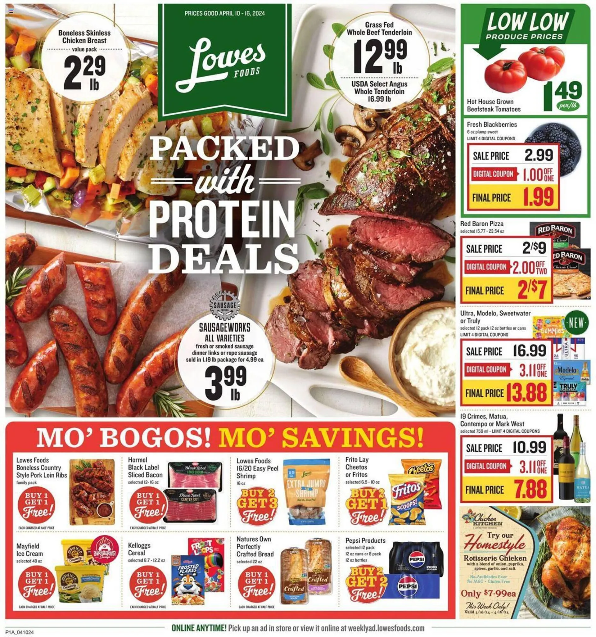 Weekly ad Lowes Foods Weekly Ad from April 10 to April 16 2024 - Page 