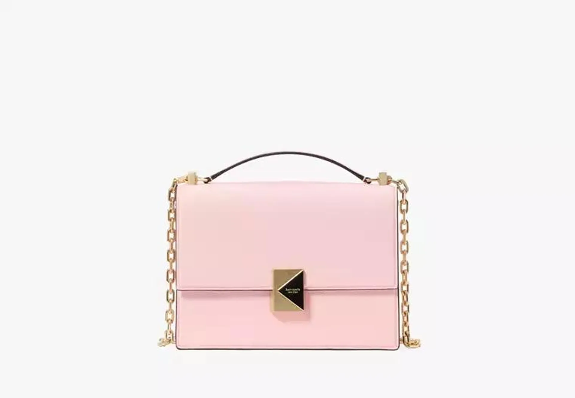 Deco Color-Blocked Chain Shoulder Bag