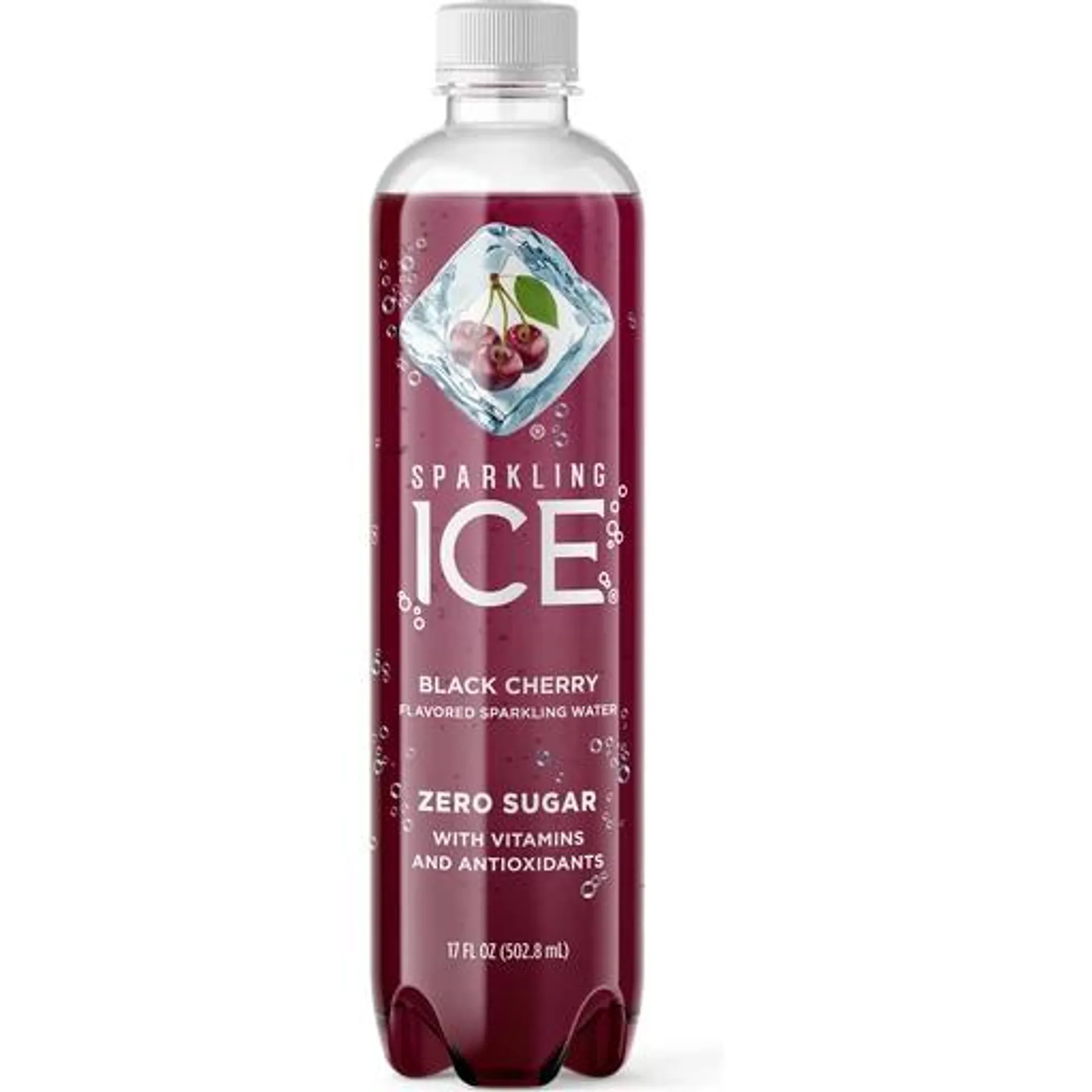 Sparkling Ice Zero Sugar Black Cherry Naturally Flavored Sparkling Water 17 fl oz bottle