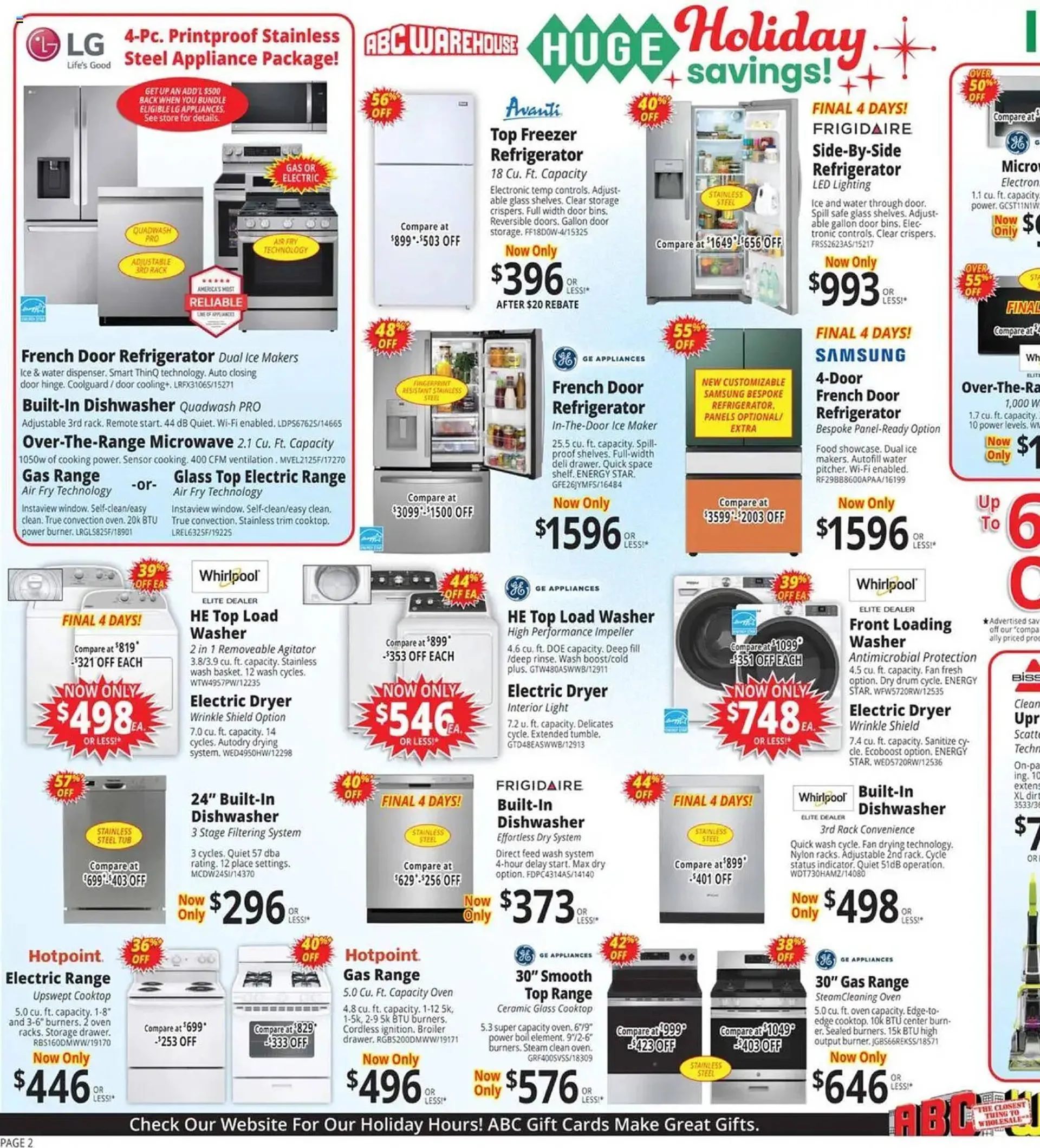 Weekly ad ABC Warehouse Weekly Ad from December 1 to December 7 2024 - Page 2