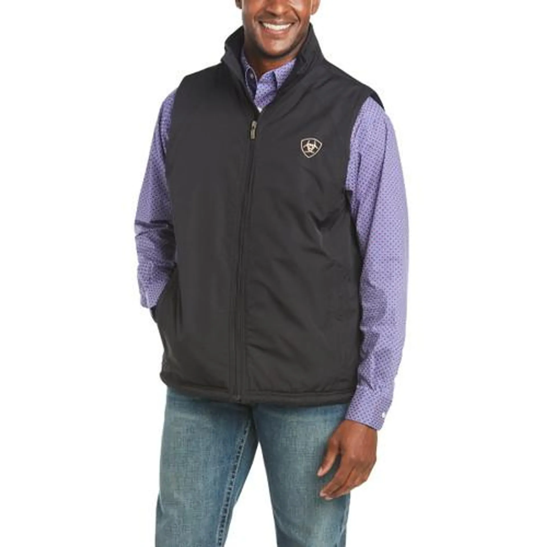 Ariat Mens Black Team Logo Insulated Vest