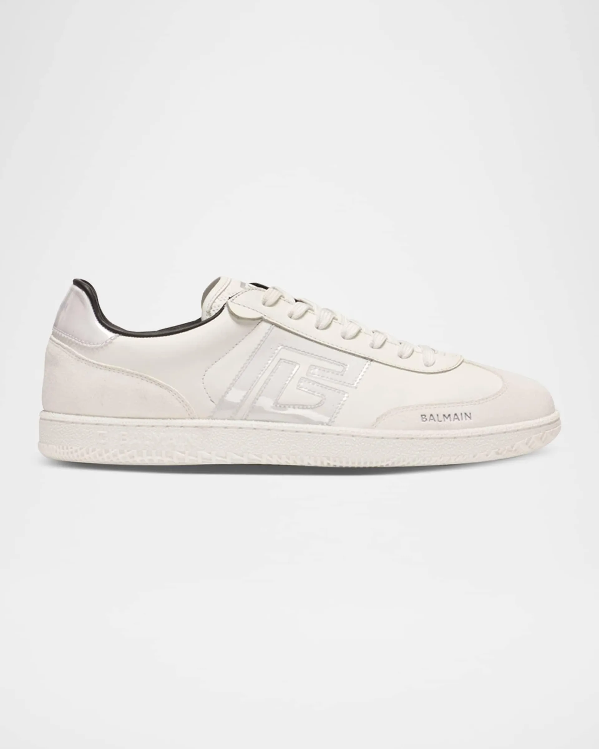 Men's Swan Tonal Calfskin Low-Top Sneakers