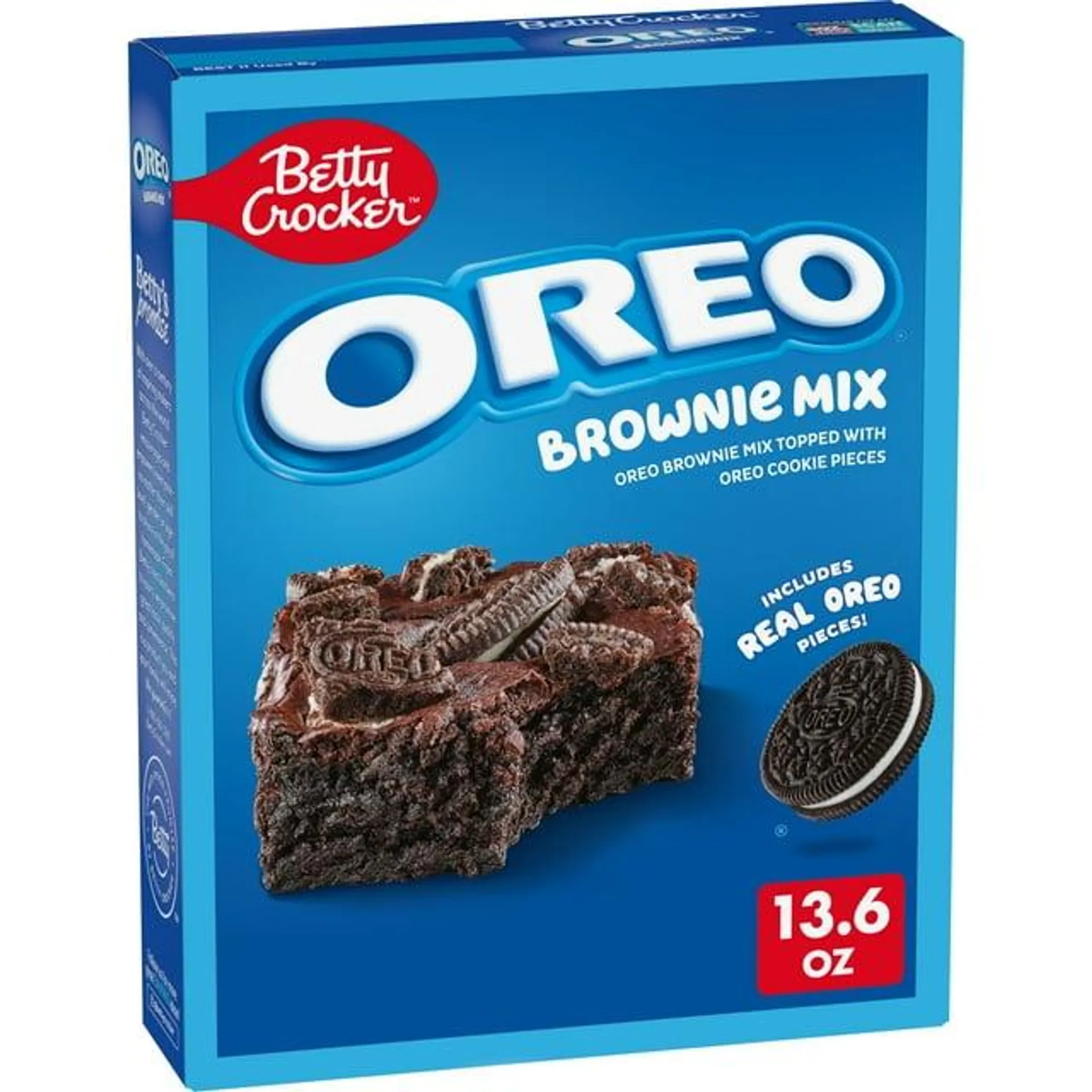 Betty Crocker OREO Brownie Mix, OREO Brownie Mix Topped With OREO Cookie Pieces, 13.6 oz