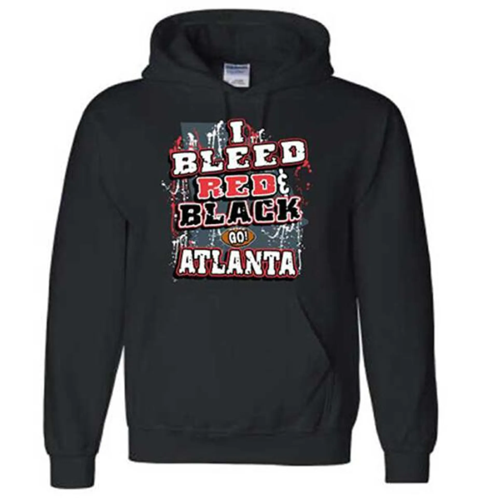 Mens Encore I Bleed Atlanta Hooded Sweatshirt