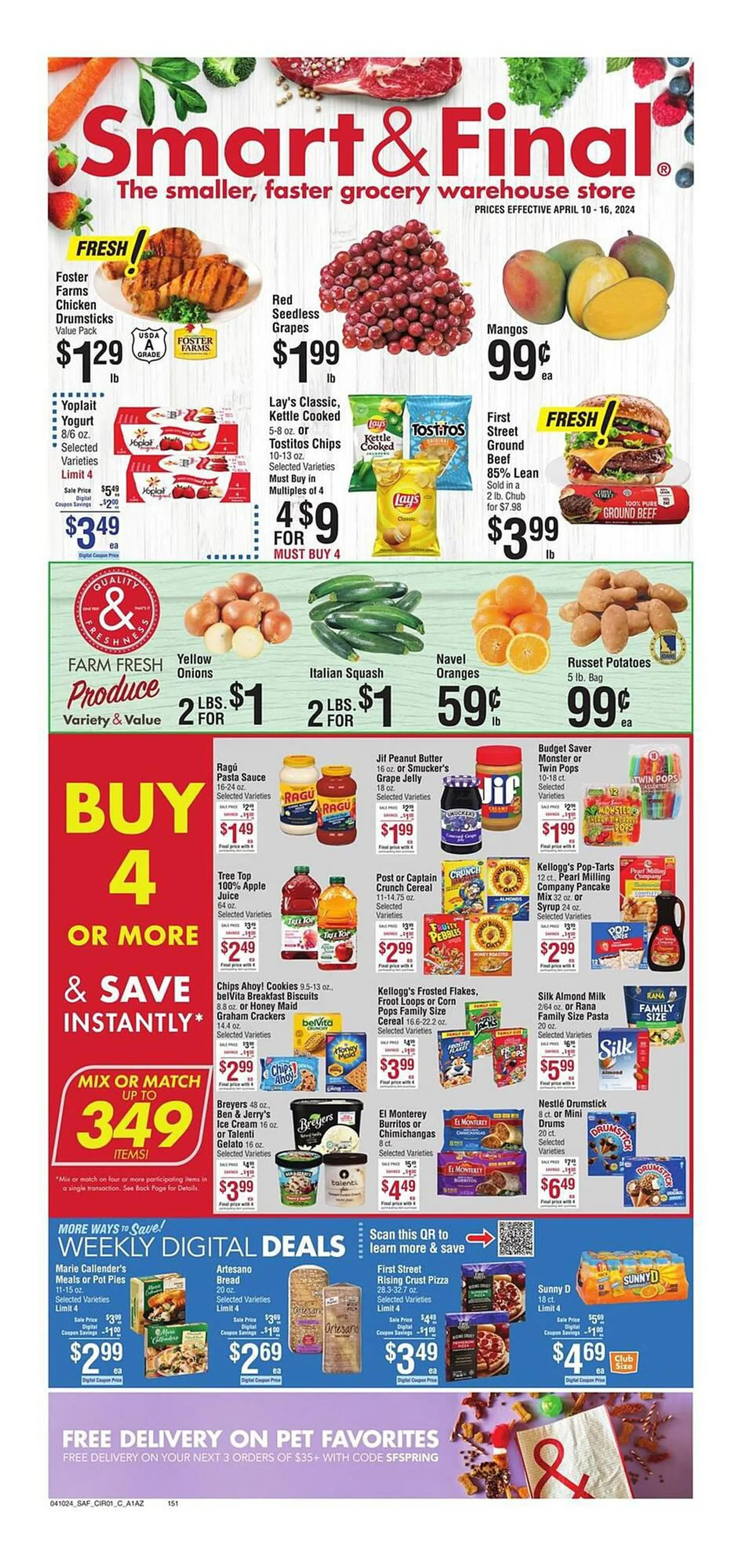 Weekly ad Smart & Final Weekly Ad from April 10 to April 16 2024 - Page 1