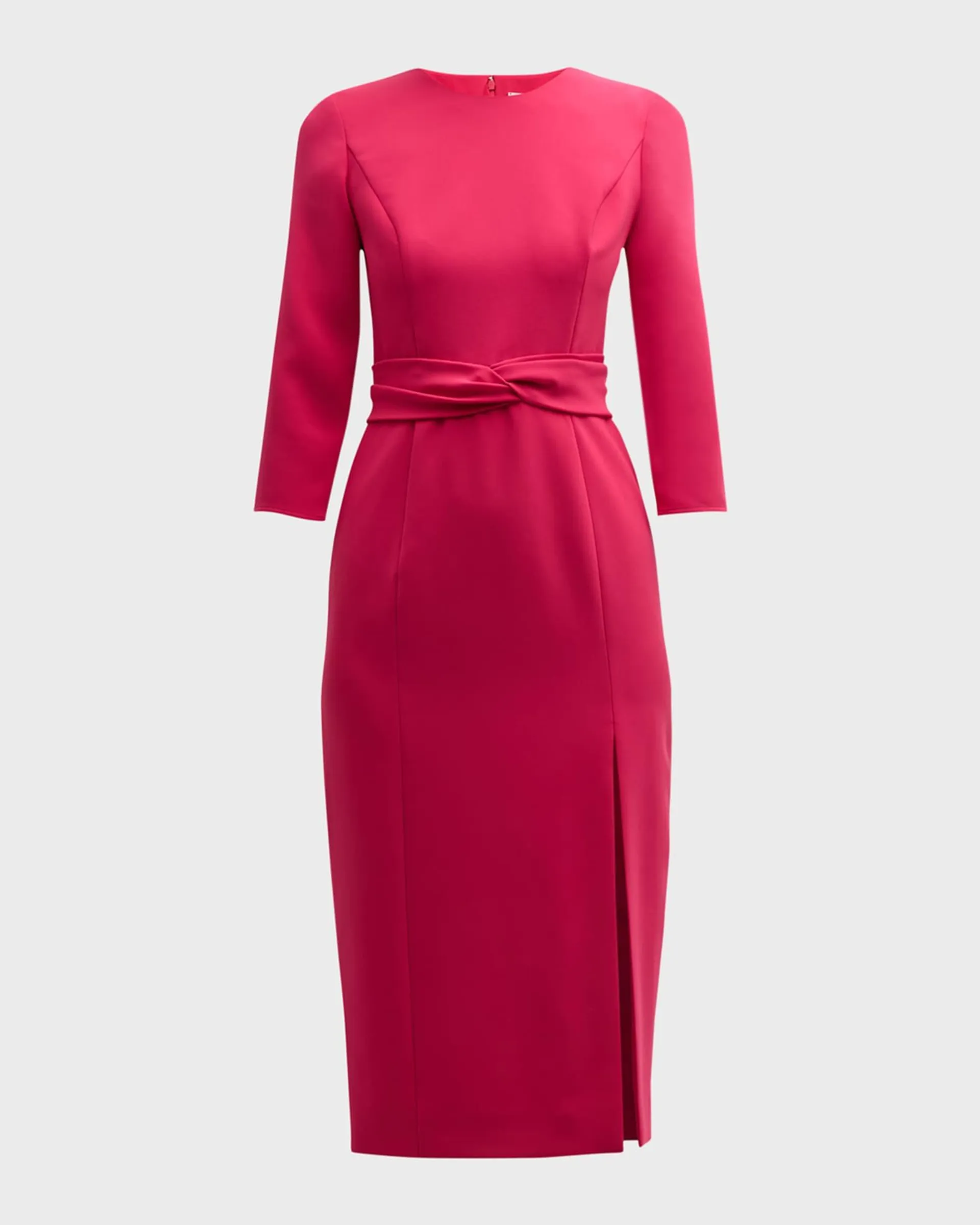 Sheath Dress with Twist Waistband