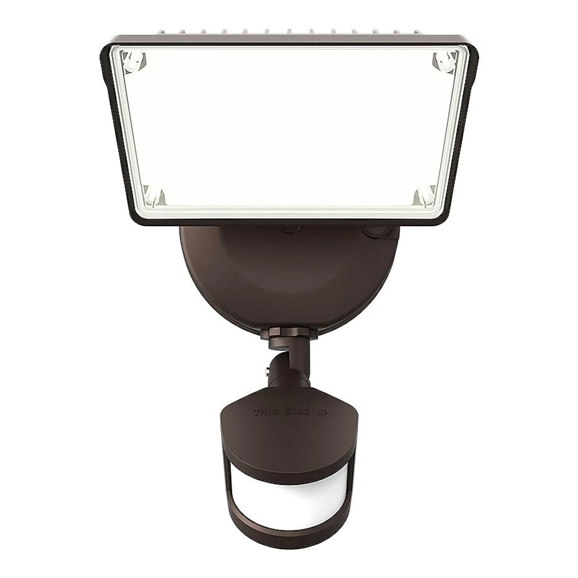 HALO TGS Floodlight 3000-Lumen 26.7-Watt Bronze Line Voltage Hardwired LED Flood Light Motion Sensor