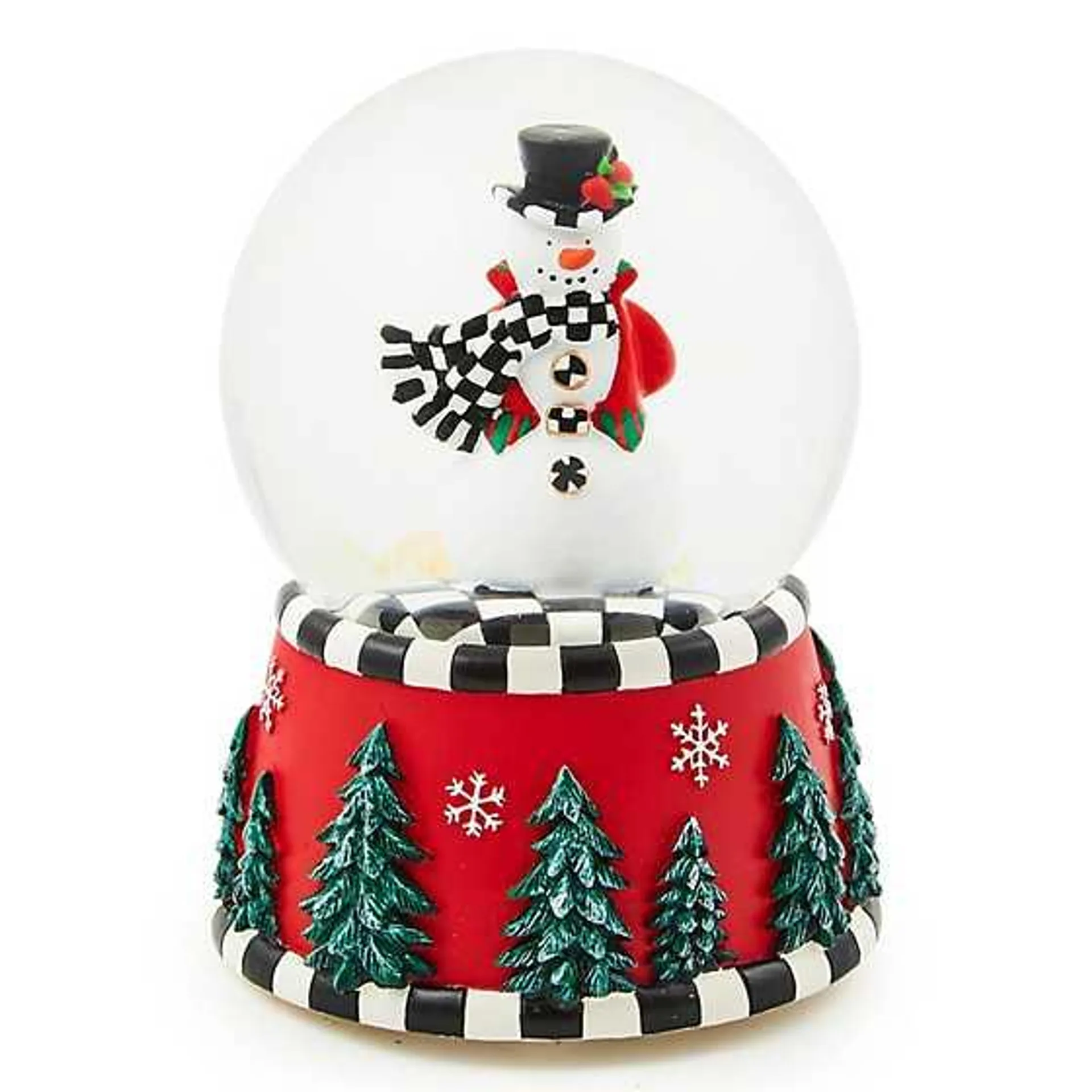 Courtly Snowman Snow Globe