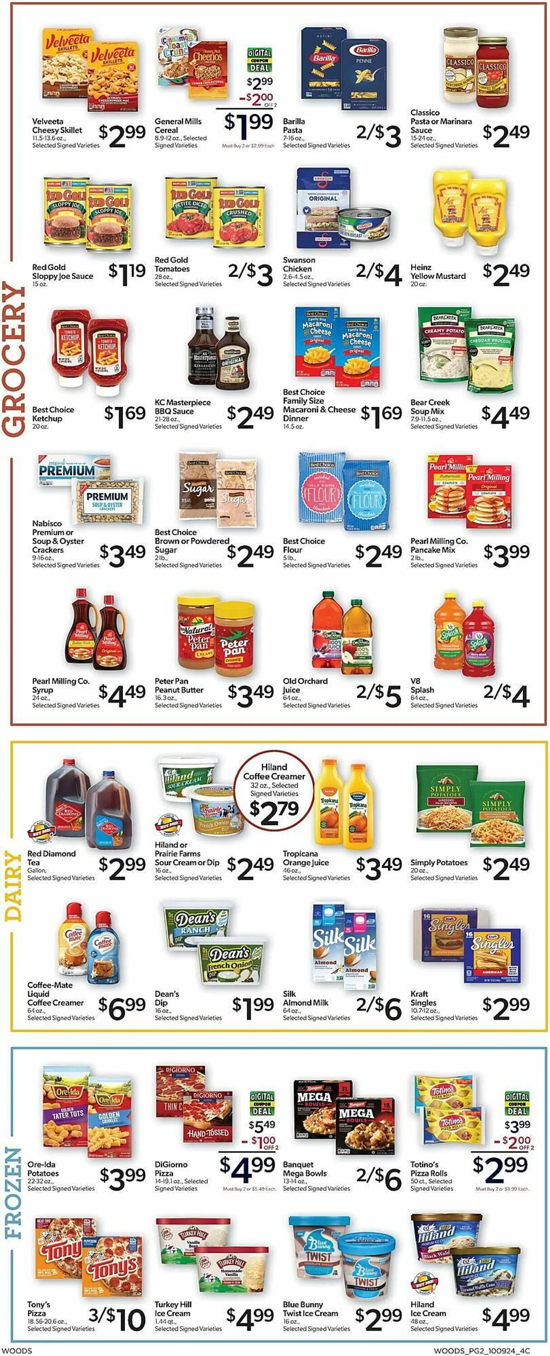 Weekly ad Woods Supermarket Weekly Ad from October 9 to October 15 2024 - Page 2