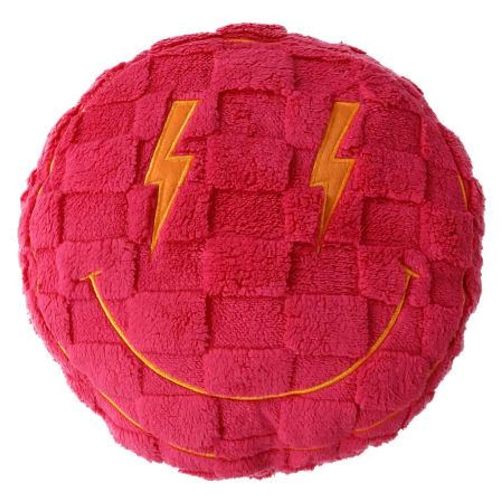 Plush Happy Face Pillow 16in