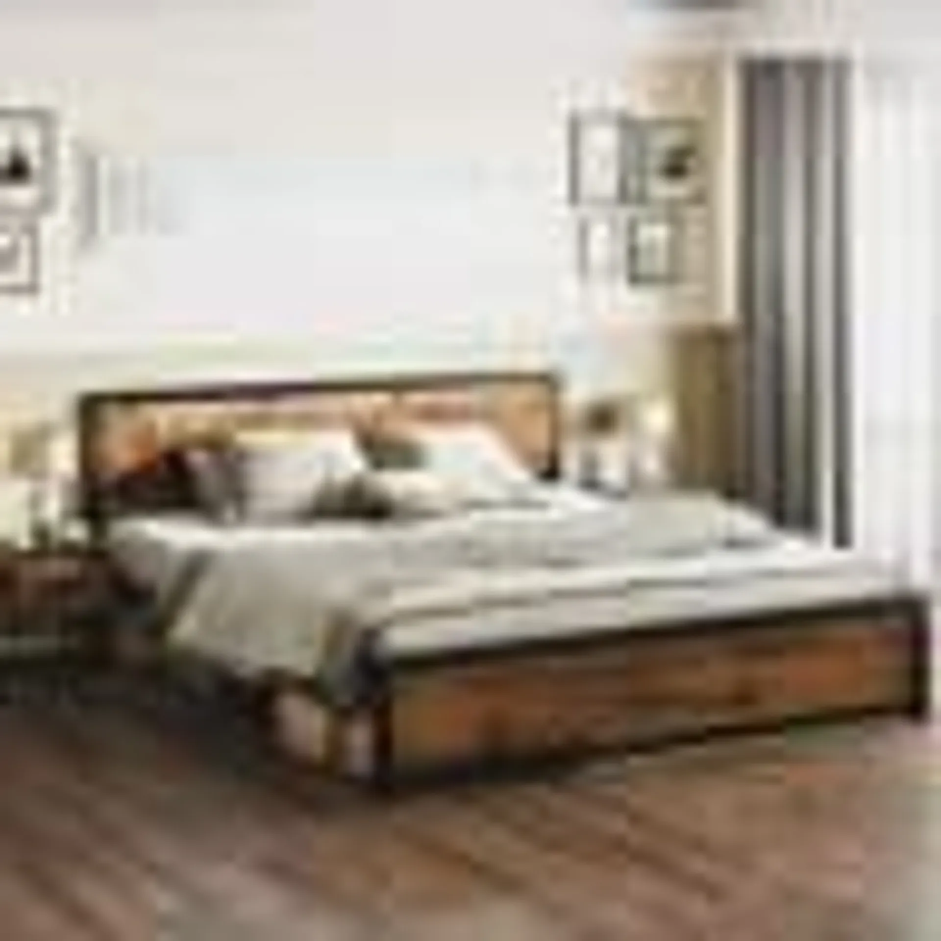 Jacarla Metal Platform Bed