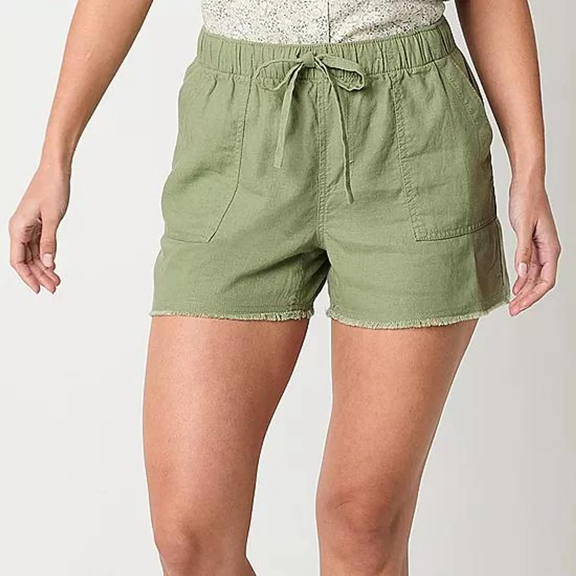 a.n.a Womens High Rise Pull-On Short