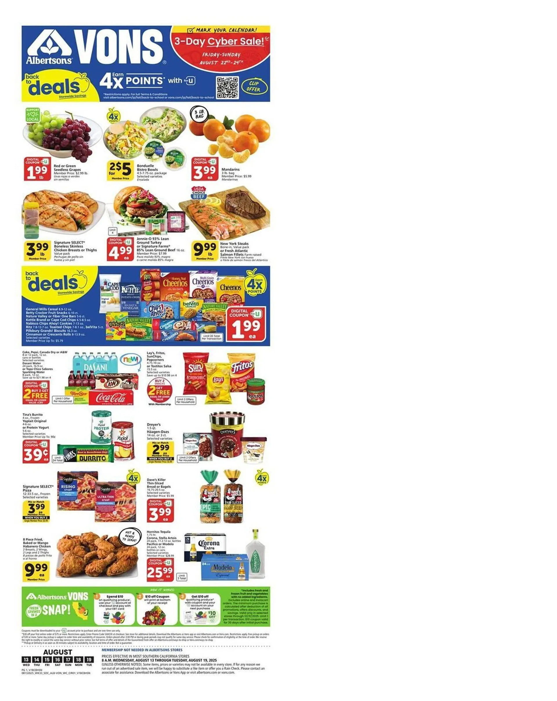 Weekly ad Albertsons Weekly Ad from August 13 to August 19 2025 - Page 1