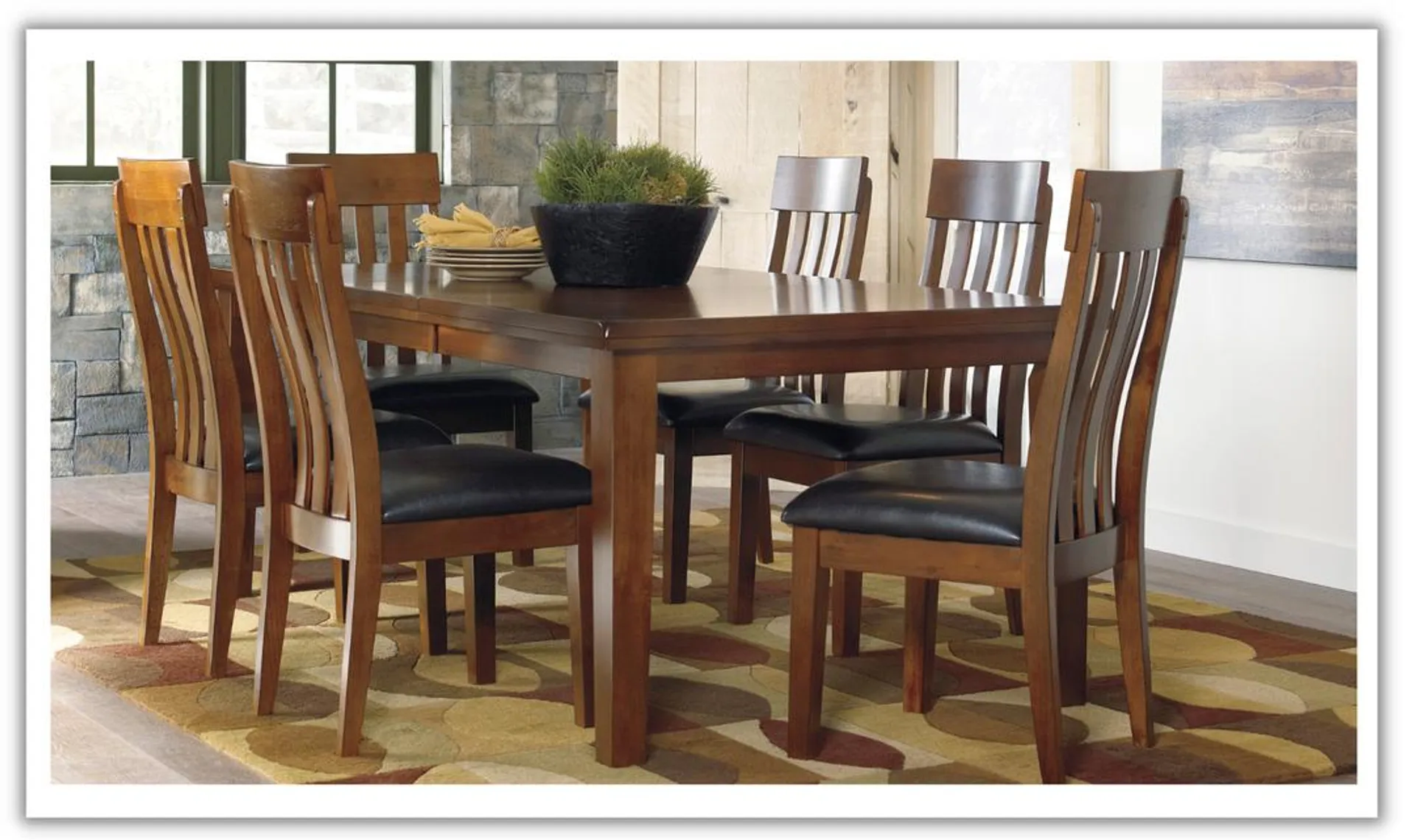 Ashley Ralene 7-Piece Rectangular Dining Set