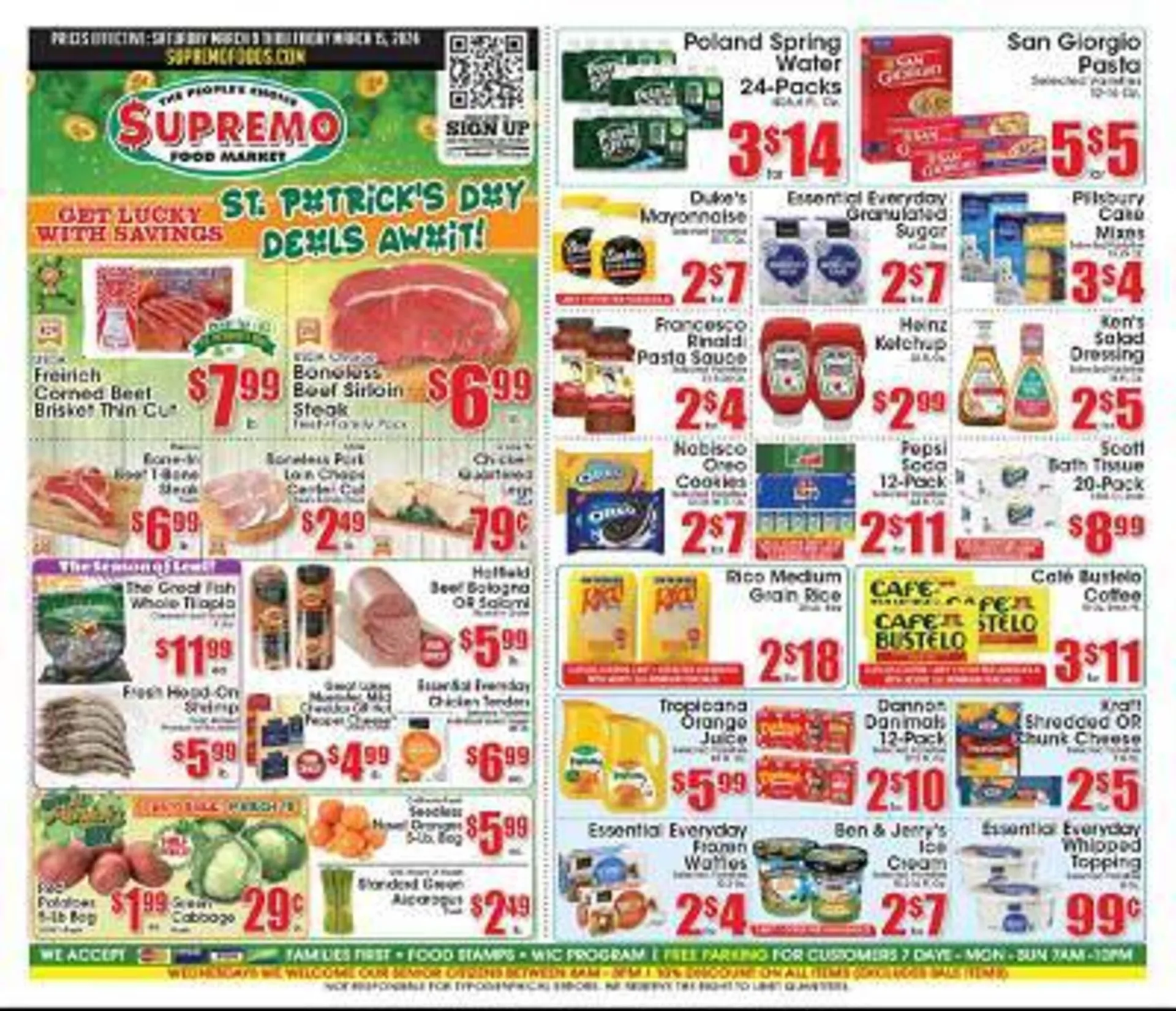 Weekly ad Supremo Foods Inc Weekly Ad from March 9 to March 15 2024 - Page 1