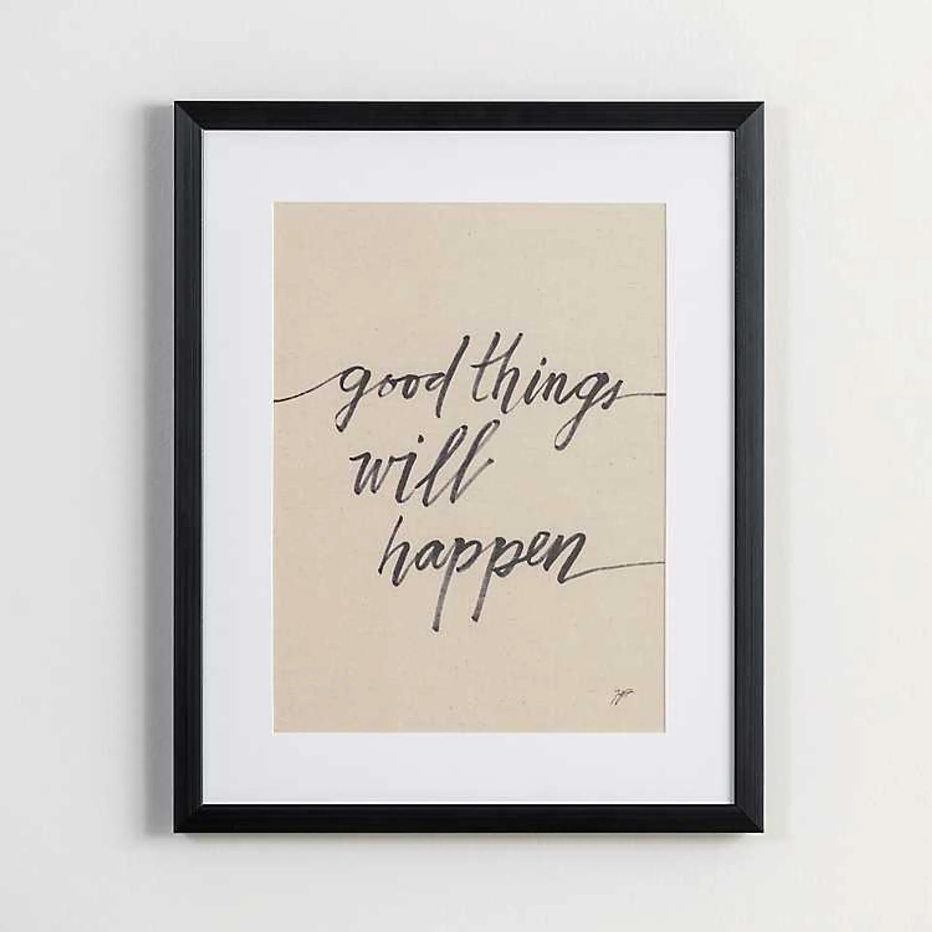 Good Things Will Happen Framed Wall Plaque