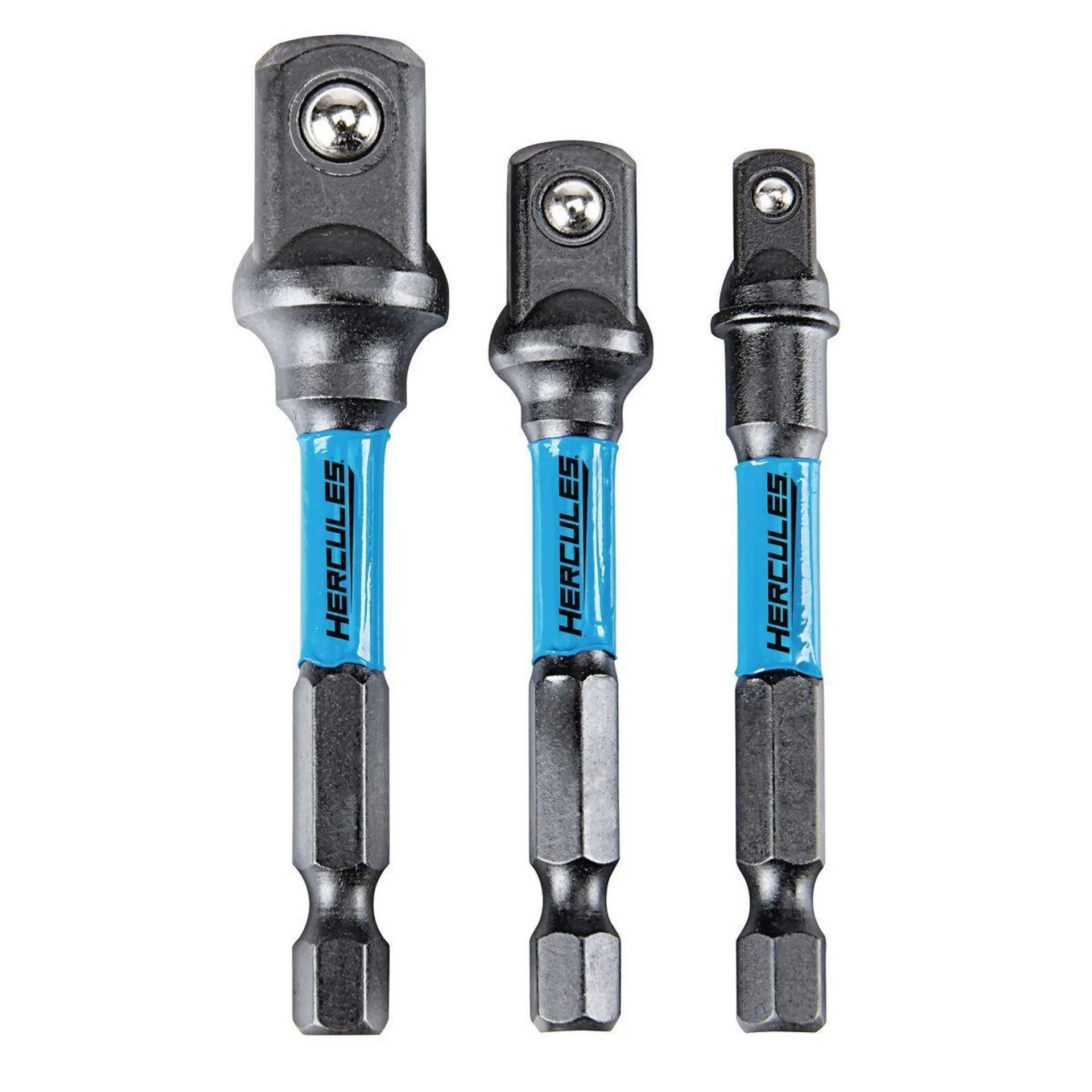 Impact Rated Hex Shank Socket Driver Set, 3 Pack