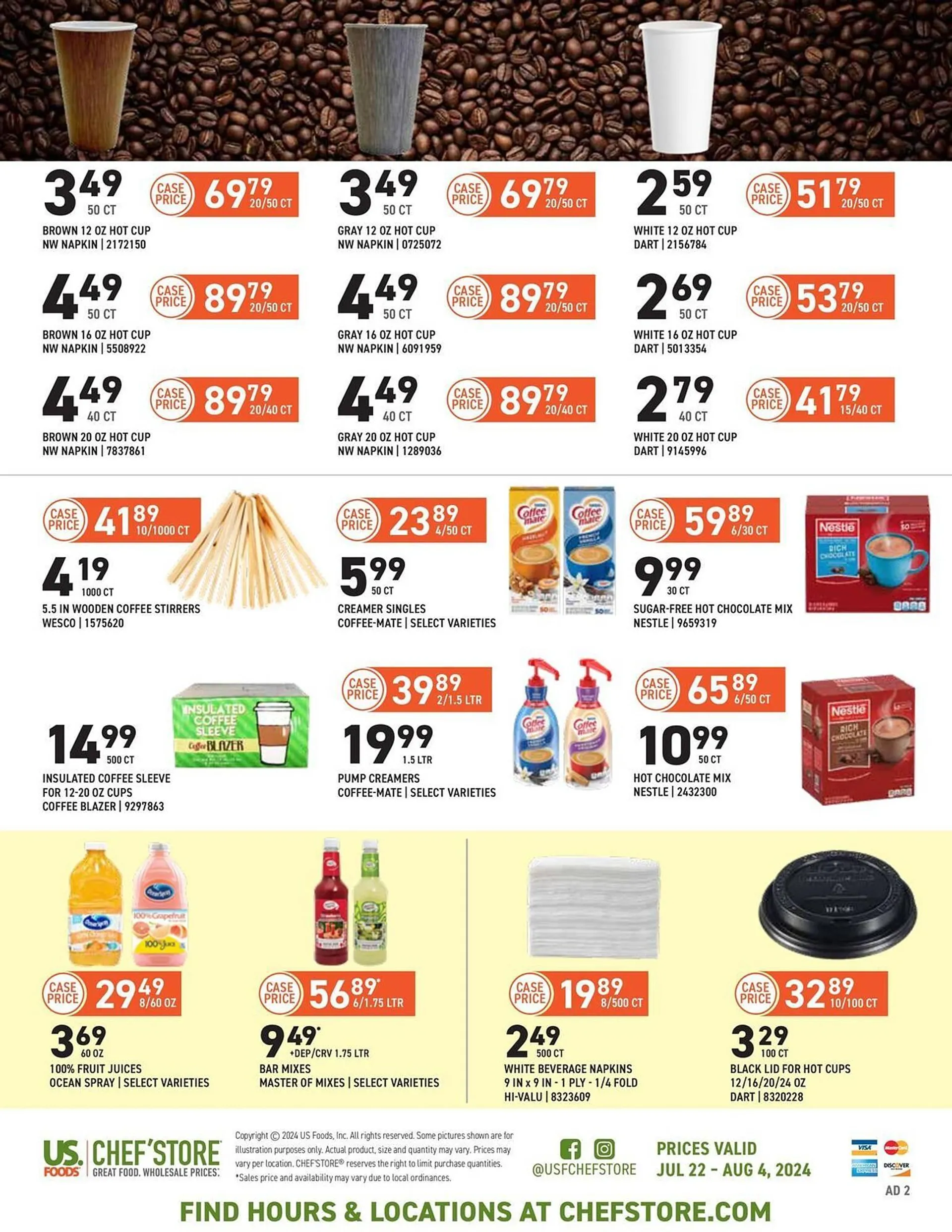 US Foods Chefs Store Weekly Ad - 2