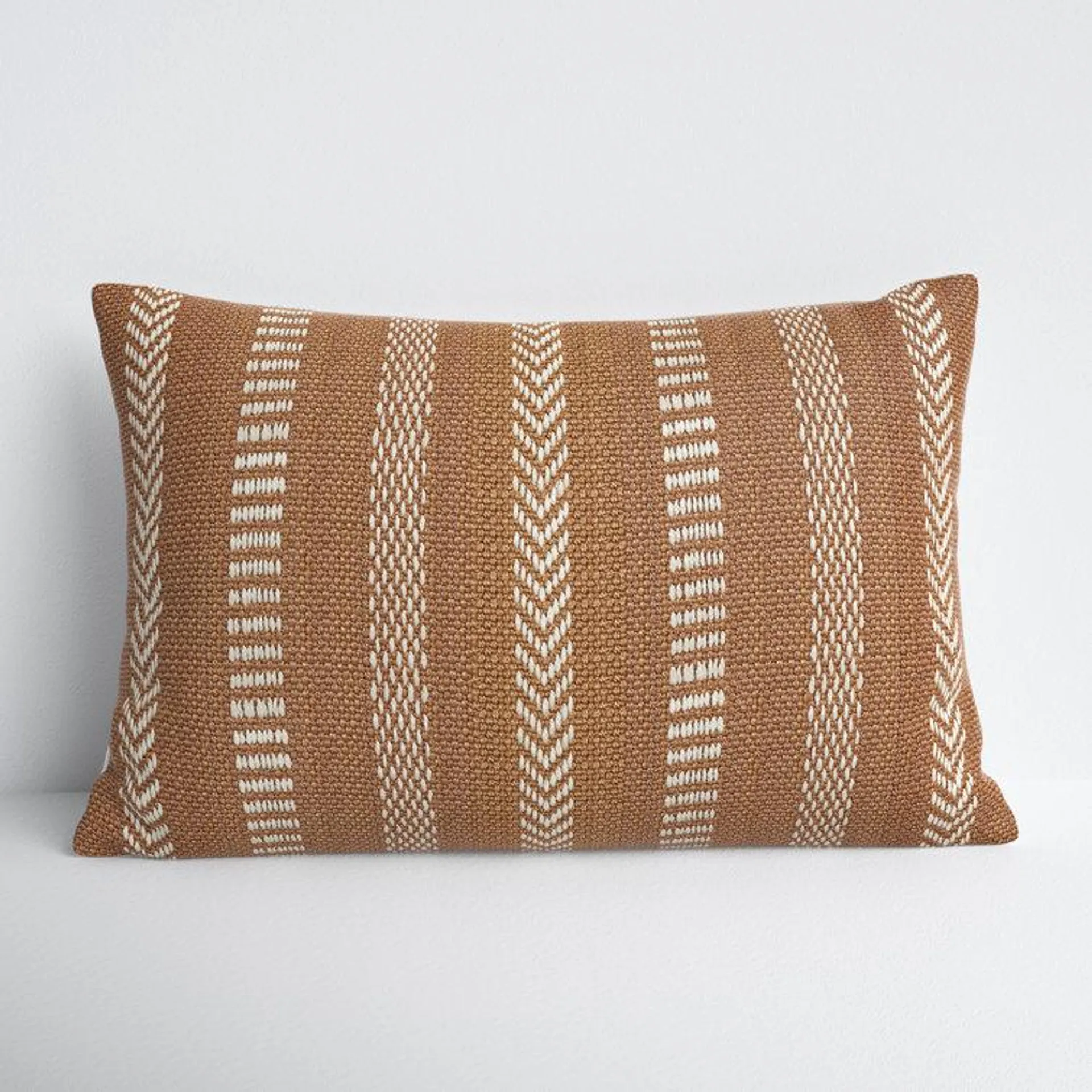 Positano Embroidered Indoor/Outdoor Lumbar Throw Pillow