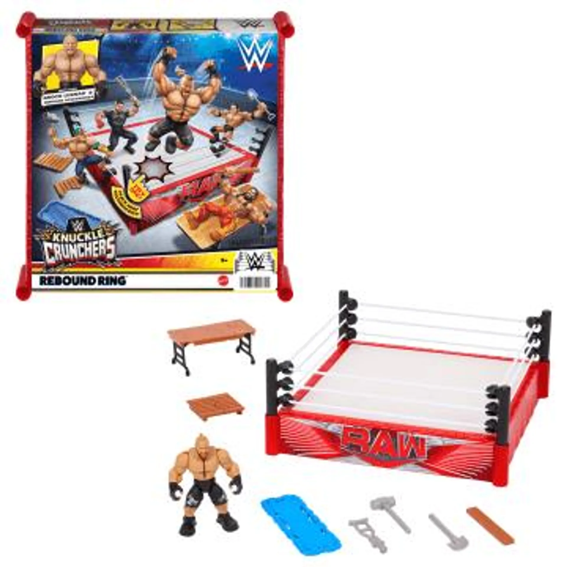 WWE Action Figure Playset Knuckle Crunchers Rebound Ring