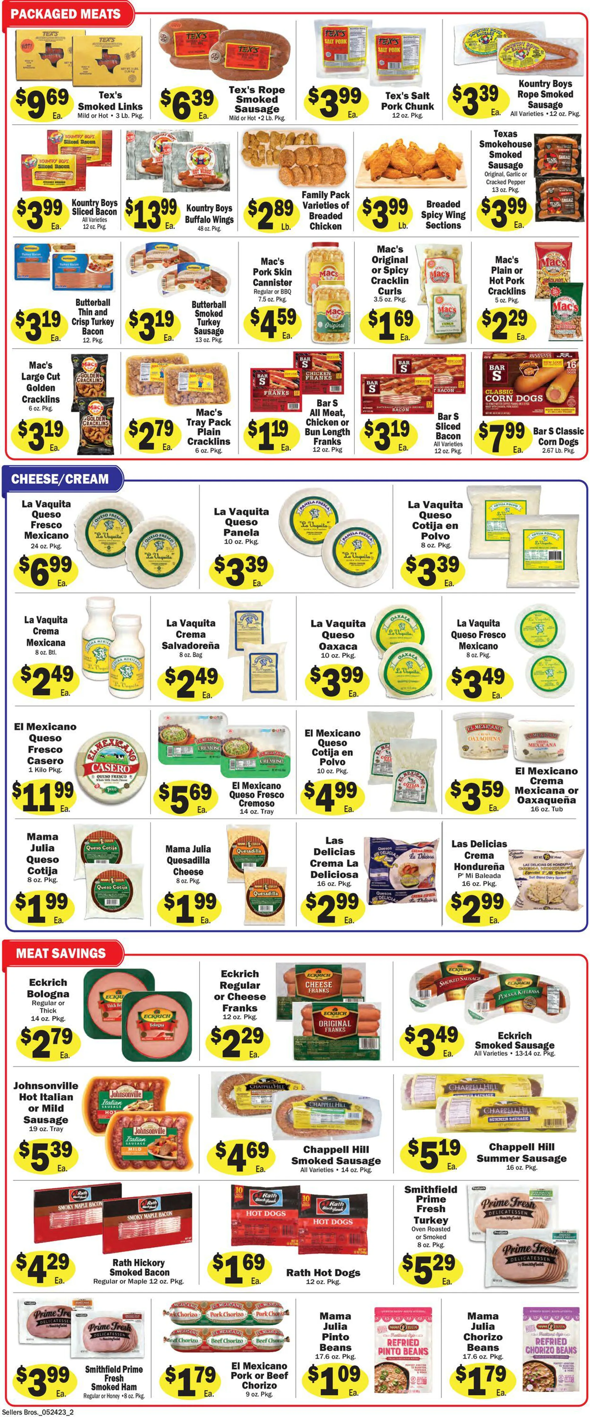 Sellers Bros. Current weekly ad - 2