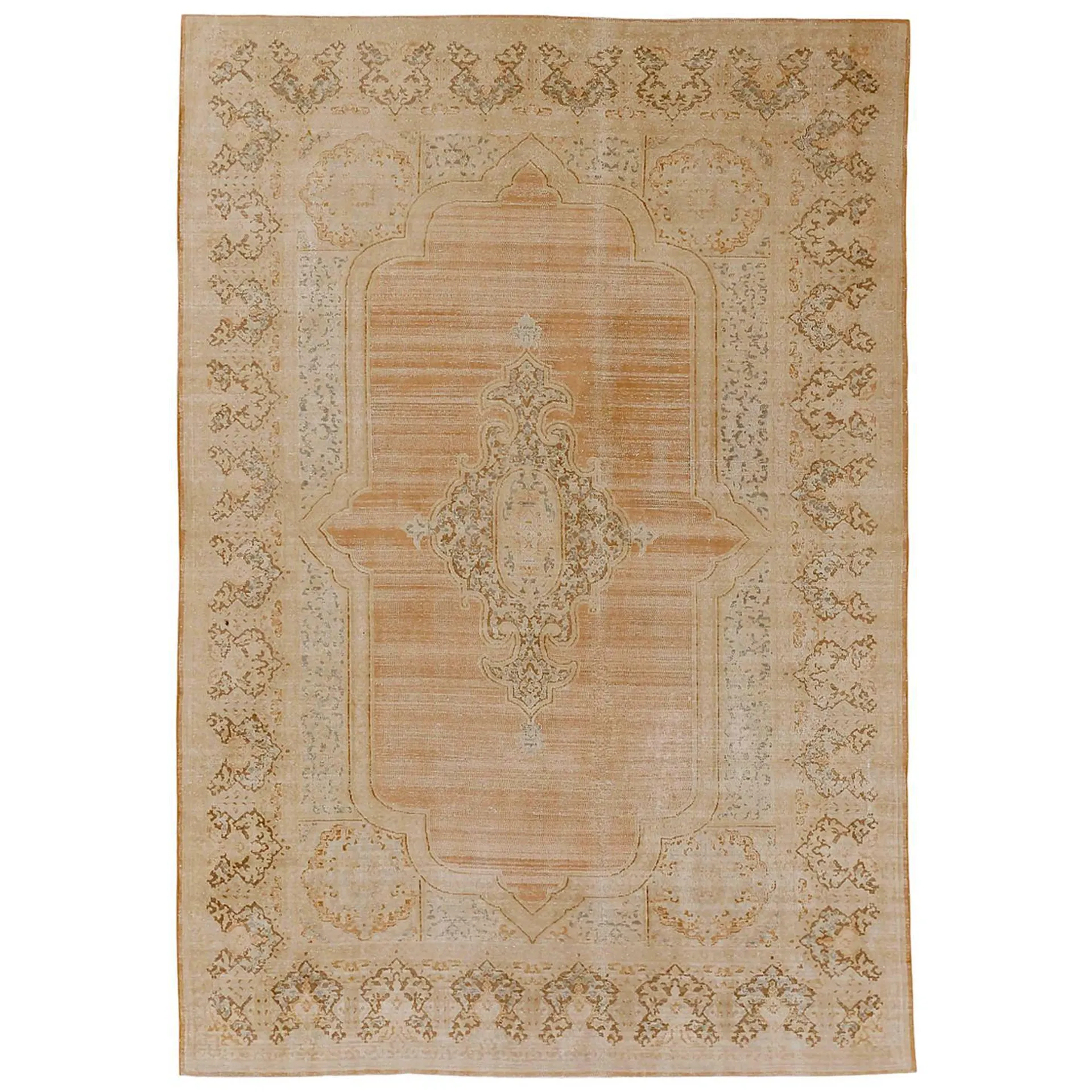 Antique Persian Area Rug Overdye Design