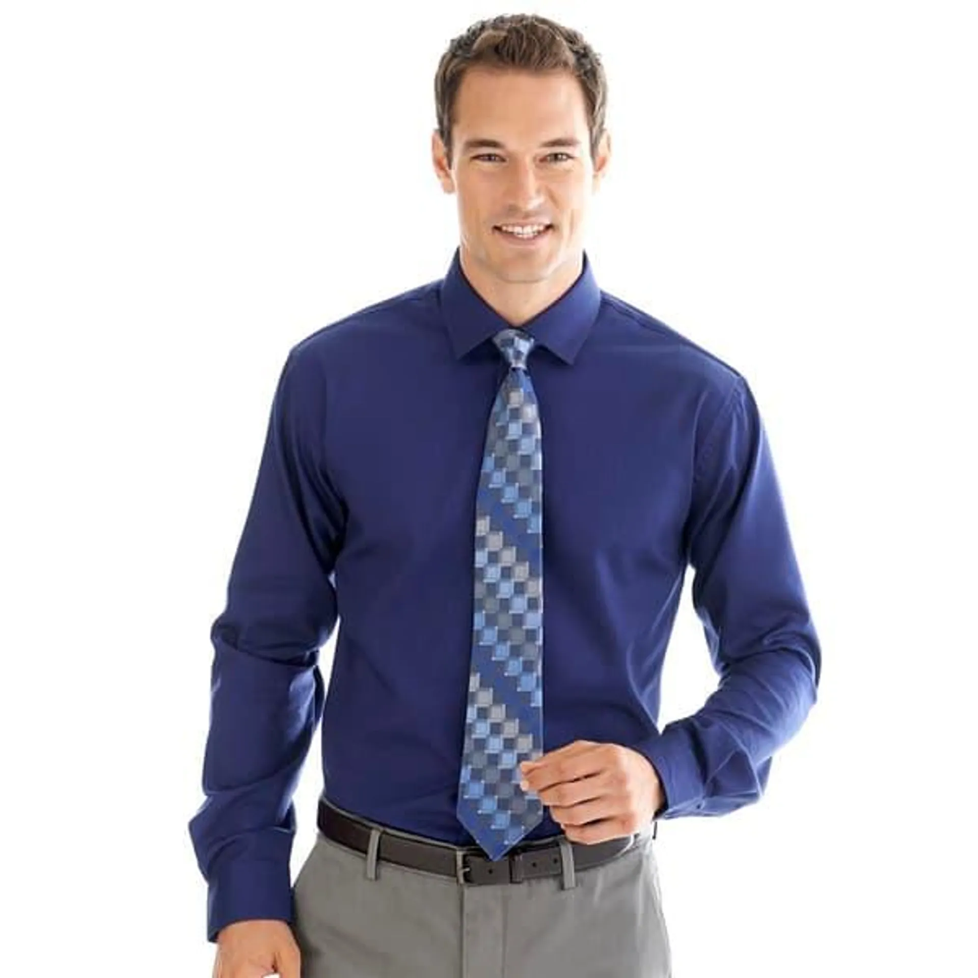 Mens Architect® Spread Collar Dress Shirt - Twilight Blue