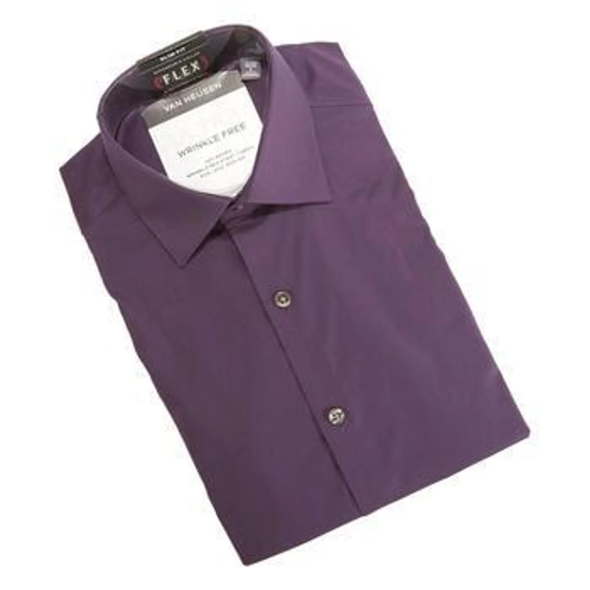 Mens Van Heusen® Flex Slim Fit Dress Shirt - Eggplant