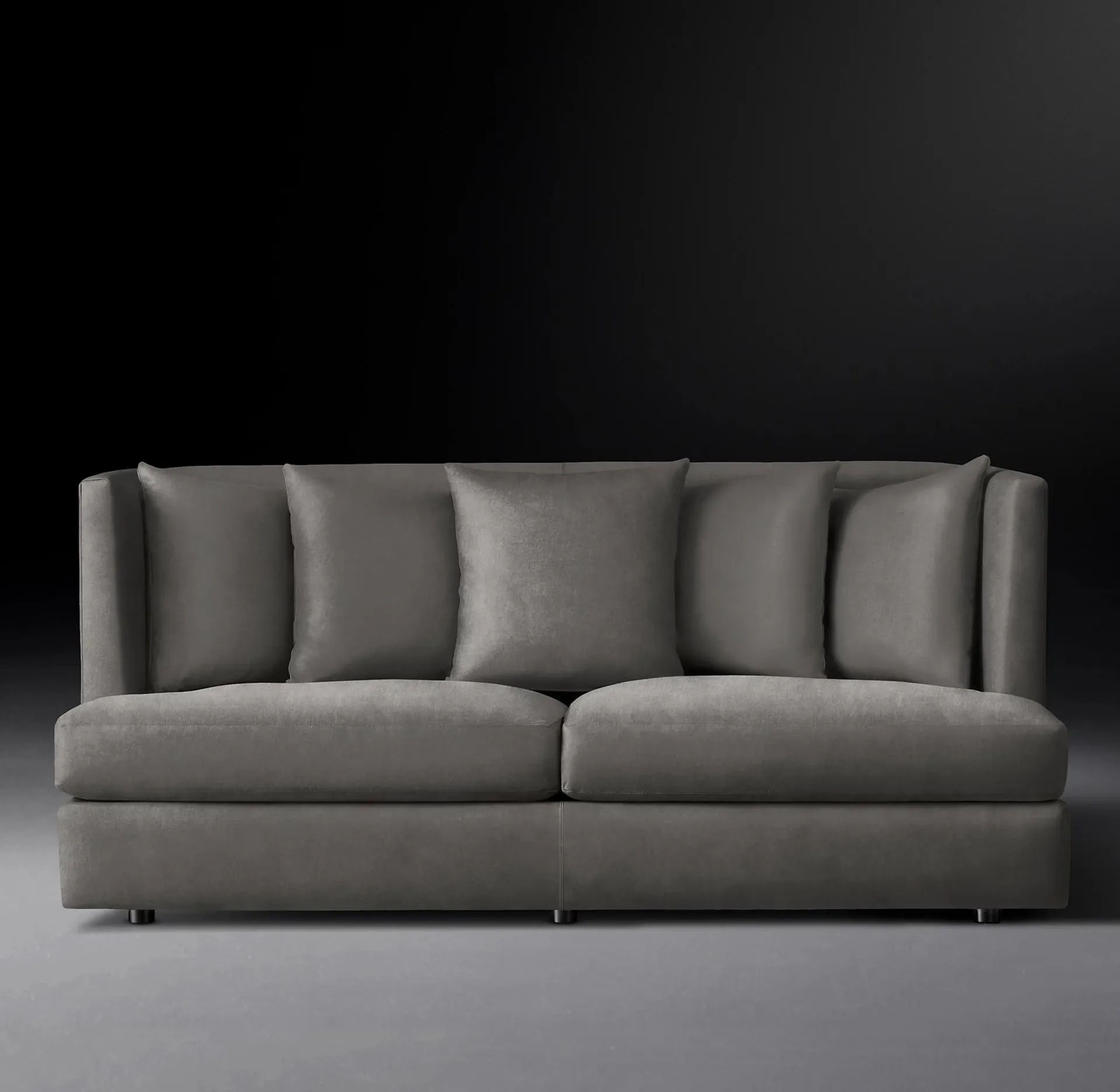 Milo Baughman Model #1038, 1970 Leather Sofa