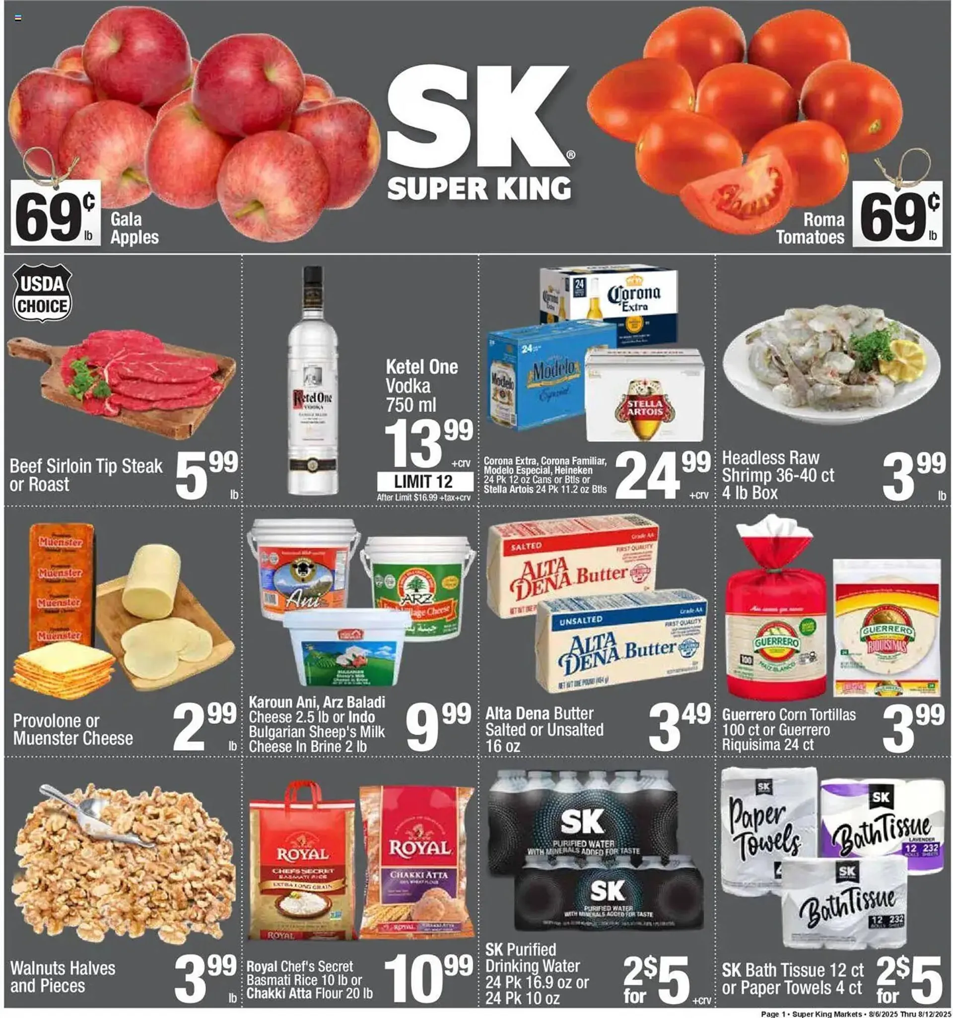 Weekly ad Super King Markets Weekly Ad from August 6 to August 12 2025 - Page 1